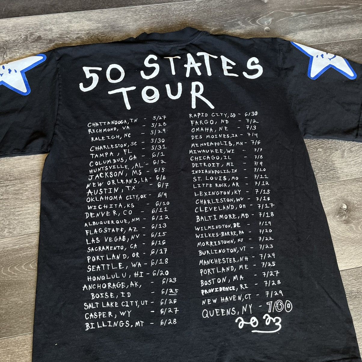 Asspizza Asspizza 50 States Tour American Flag Graphic T Shirt Black Size US M / EU 48-50 / 2 - 10 Thumbnail