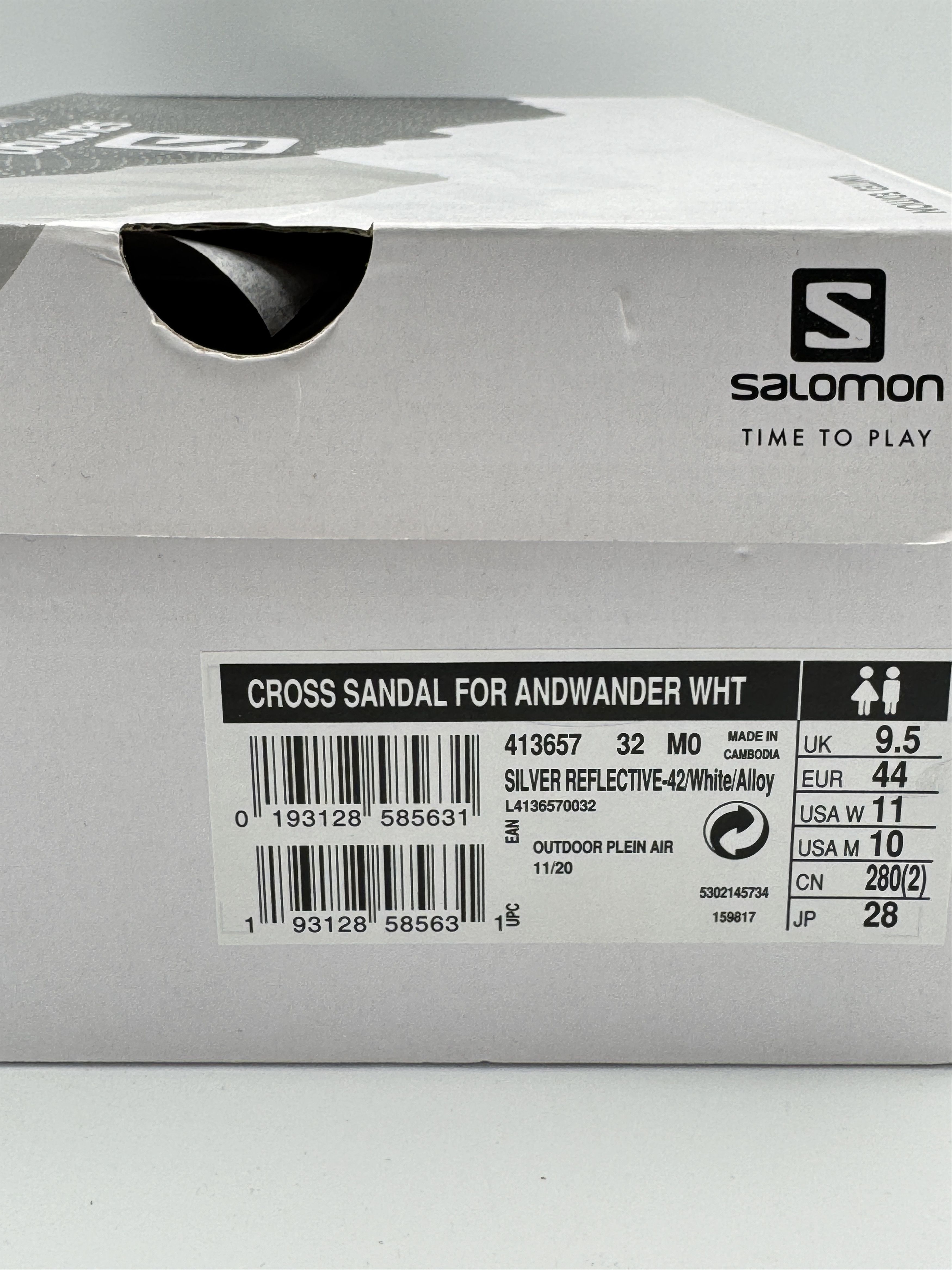 And Wander × Salomon and wander Salomon Cross Sandal 3M White Size US 10 / EU 43 - 8 Thumbnail