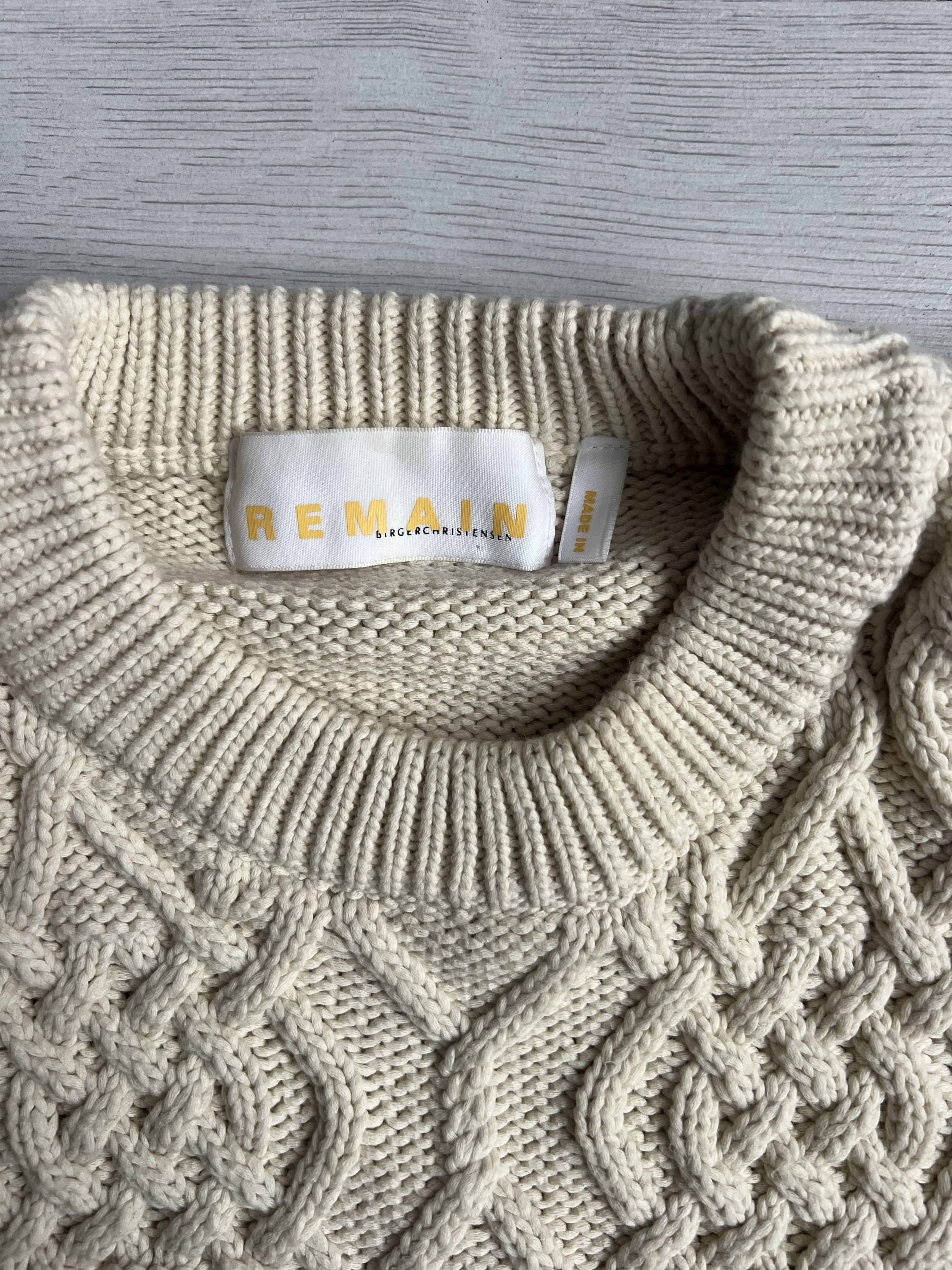 REMAIN Birger Christensen Remain Birger Christensen Diana aran cotton-blend jumper Size M / US 6-8 / IT 42-44 - 3 Thumbnail