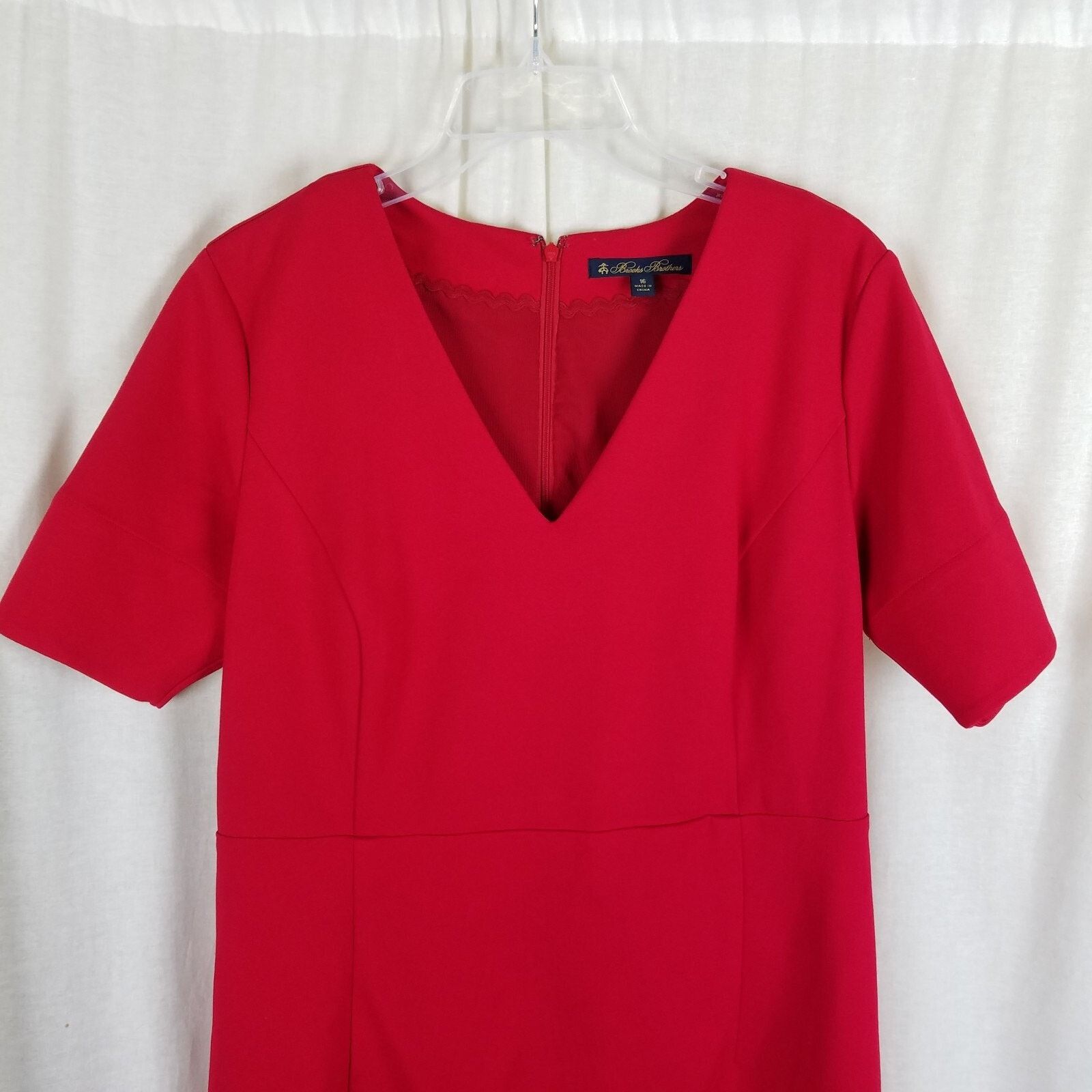 Brooks Brothers Vtg Brooks Brothers VNeck Sheath Cocktail Dress Womens sz 16 Size XXL / US 16-18 / IT 52-54 - 2 Thumbnail
