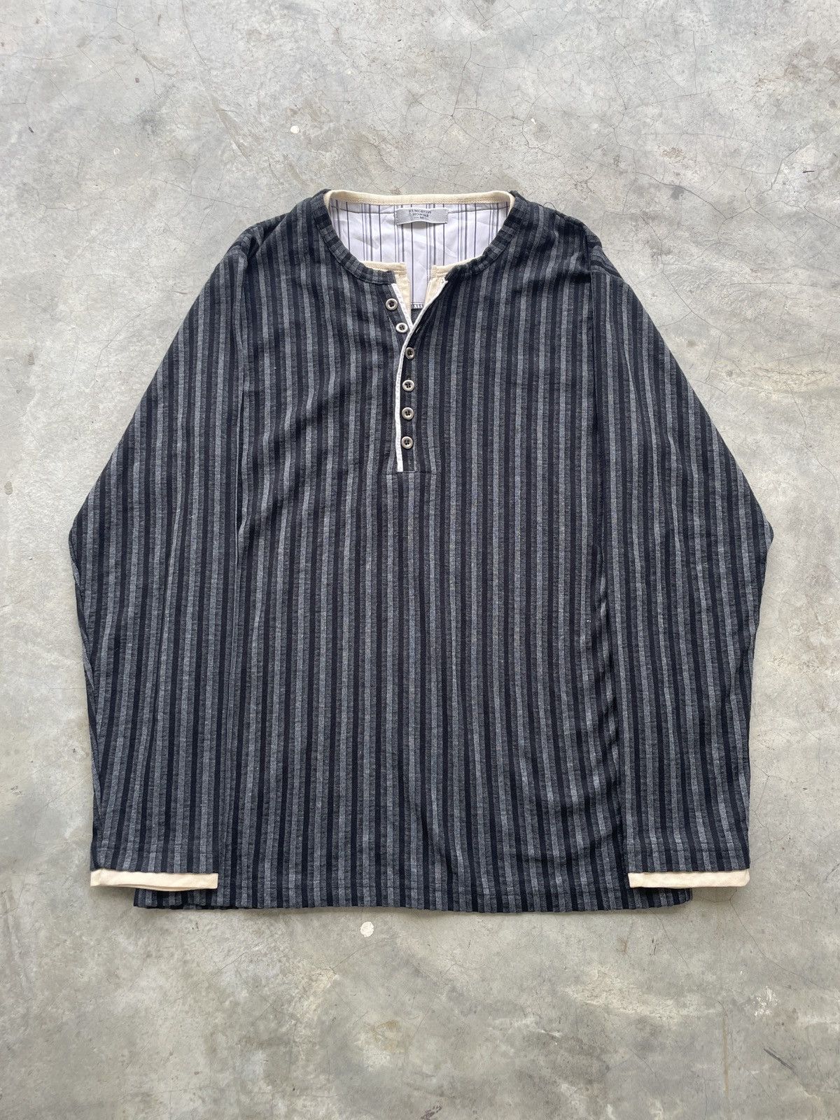 Japanese Brand 2000s Japanese button up longsleeve double layer vkei style Size US M / EU 48-50 / 2 - 1 Thumbnail