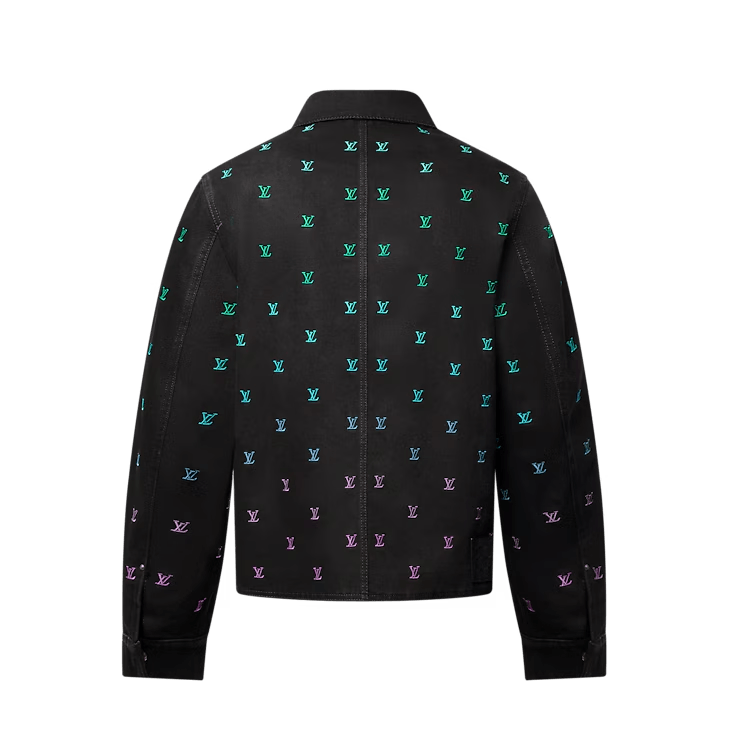 Louis Vuitton LV Blason Gradient Embroidered Denim Coach Jacket Size US S / EU 44-46 / 1 - 3 Thumbnail