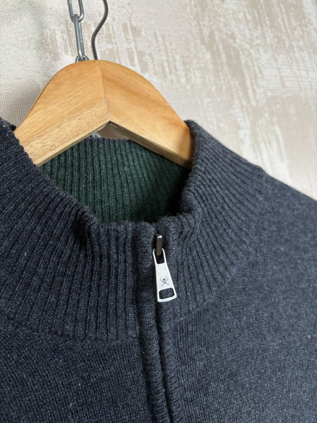 Hackett Hackett London Lambswool Pullover 1/4 Zip Sweater Elbow Pads Size US XL / EU 56 / 4 - 7 Thumbnail