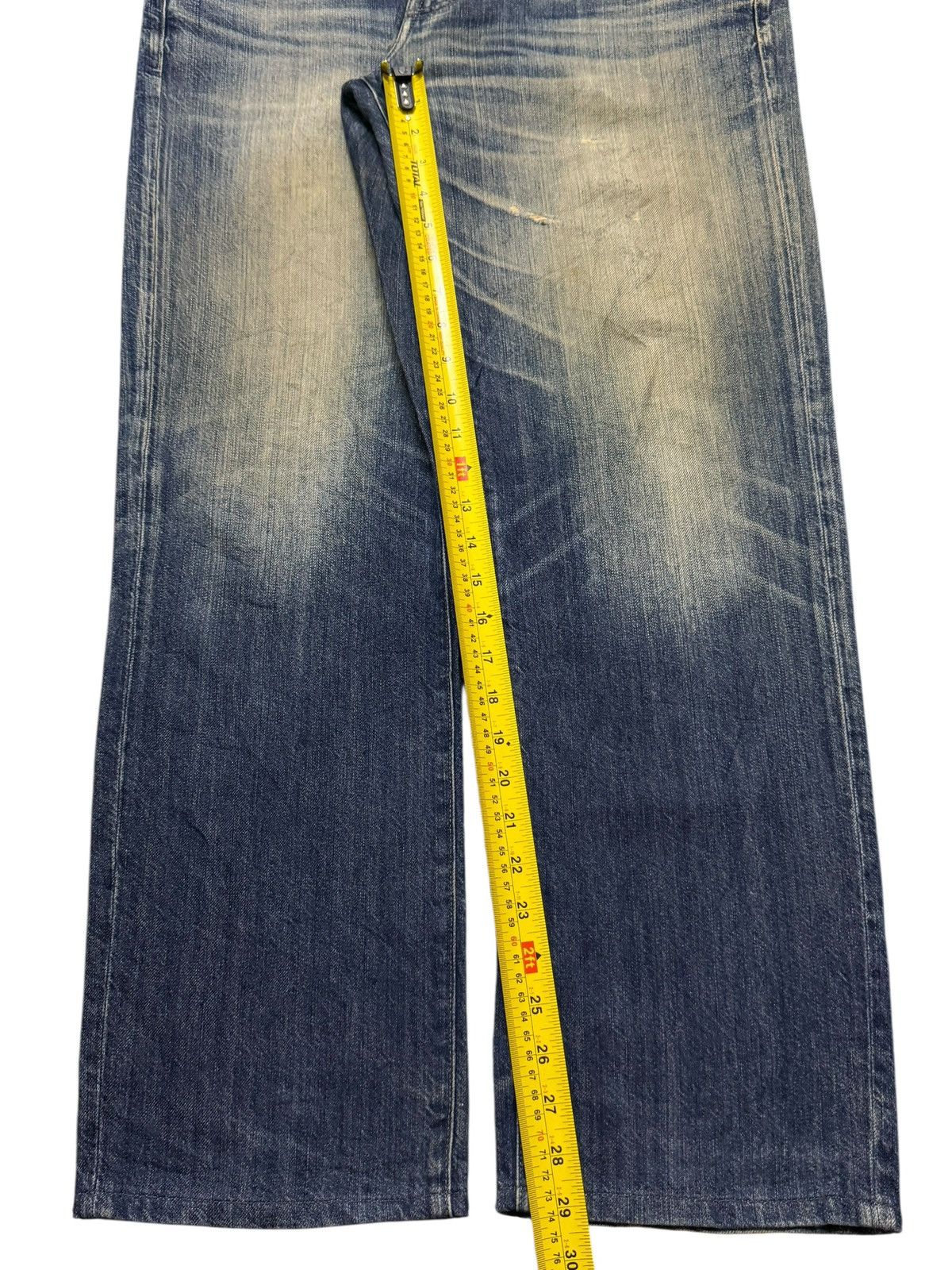 Sugar Cane Vintage Y2K Japanese Brand Mud Wash Whisker Straight Loose Size US 36 / EU 52 - 10 Thumbnail