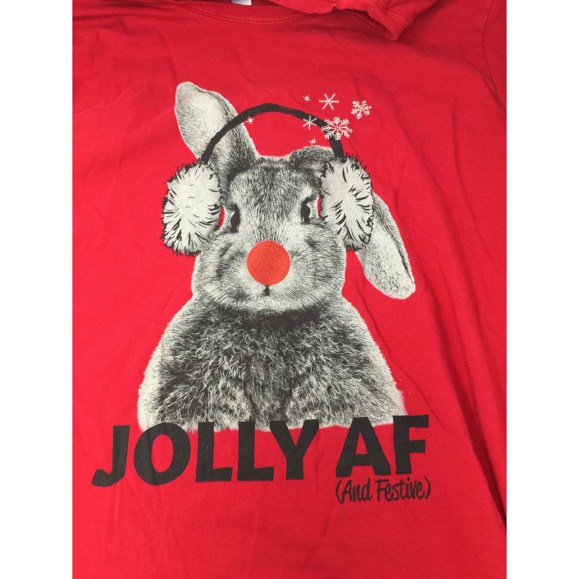 Other Sleep By Cacique ''JOLLY AF (And Festive)'' Long Sleeve Red Size XXL / US 16-18 / IT 52-54 - 3 Thumbnail