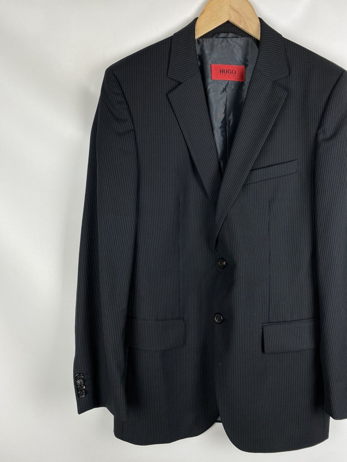 Hugo Boss Hugo Boss Aamon / Hago wool striped blazer jacket sportcoat Size 38R - 2 Thumbnail