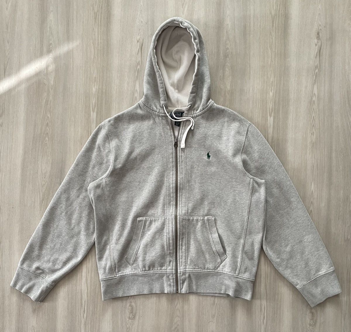 Polo Ralph Lauren 90s Polo Ralph Lauren Heavyweight Waffle Hood Size XL Size US XL / EU 56 / 4 - 1 Thumbnail