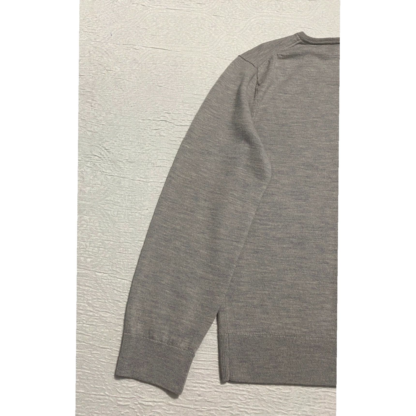 Vintage Fairlane Merino Wool Sweater Mens XXL Gray V-Neck Pullover Knit Shortened? Size US XXL / EU 58 / 5 - 5 Thumbnail