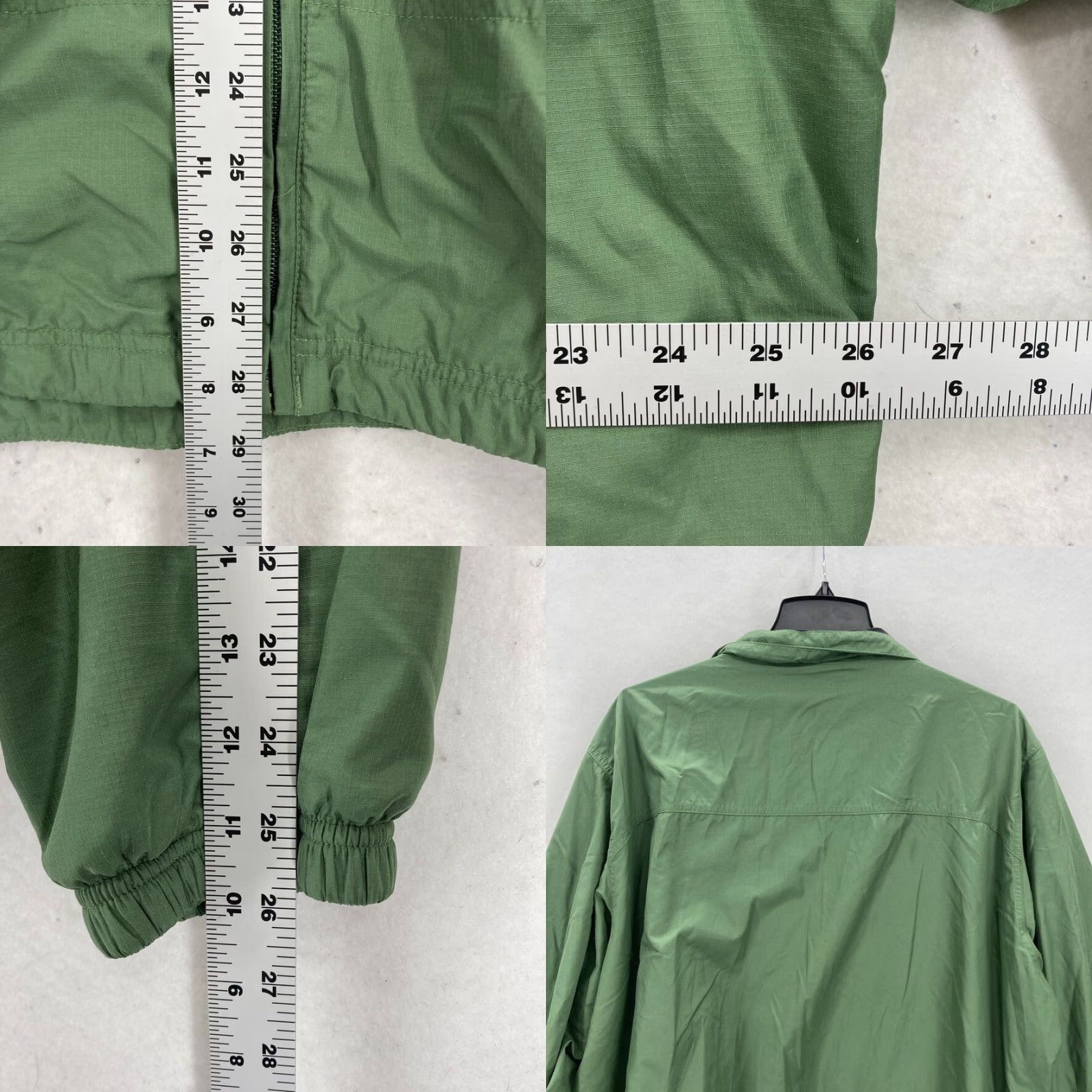 Vintage REI Windbreaker Jacket Mens XL Green Nylon Full Zip Hiking Long Sleeve Mock Neck Size US XL / EU 56 / 4 - 8 Thumbnail