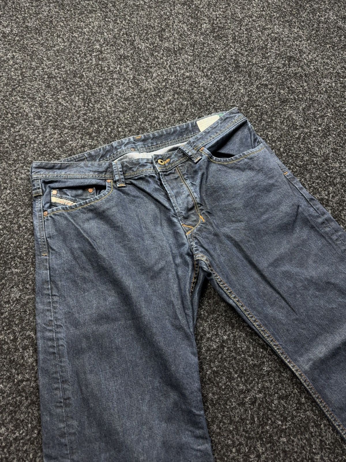 Diesel Luxury 00s Diesel Larkee Regular Straight Denim Retro Jeans Size US 36 / EU 52 - 6 Thumbnail