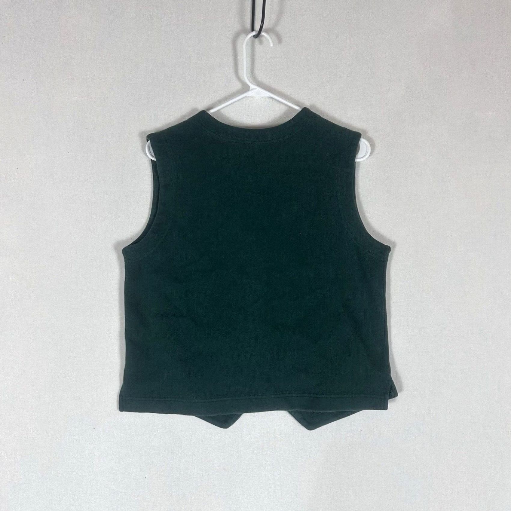 Vintage VINTAGE Warner Bros Looney Tunes Classic Vest Womens Medium Green Button Up Pockets Size M / US 6-8 / IT 42-44 - 3 Thumbnail