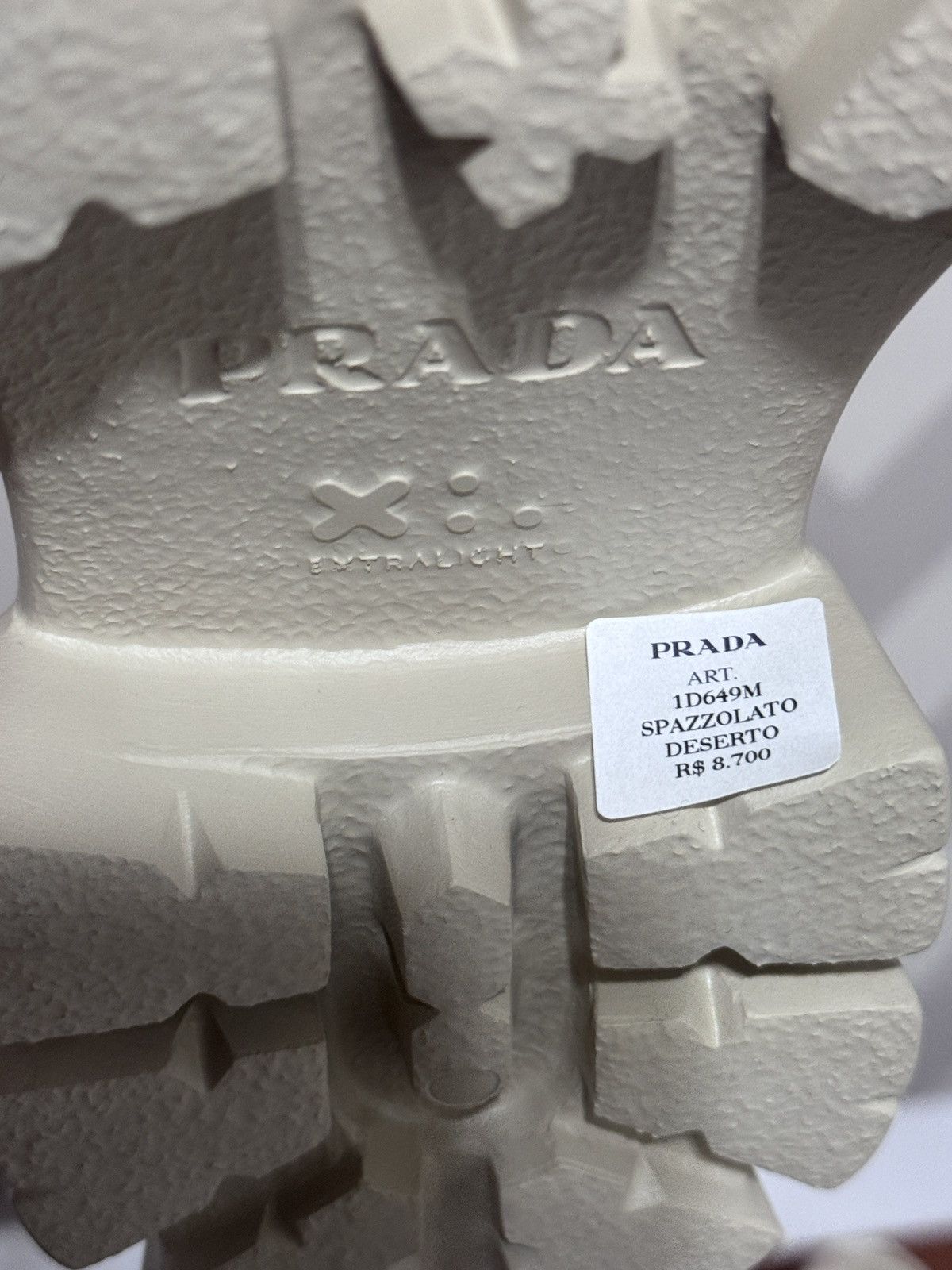 Prada Monolith Leather Platform Loafers color deserto Size US 7.5 / IT 37.5 - 7 Thumbnail