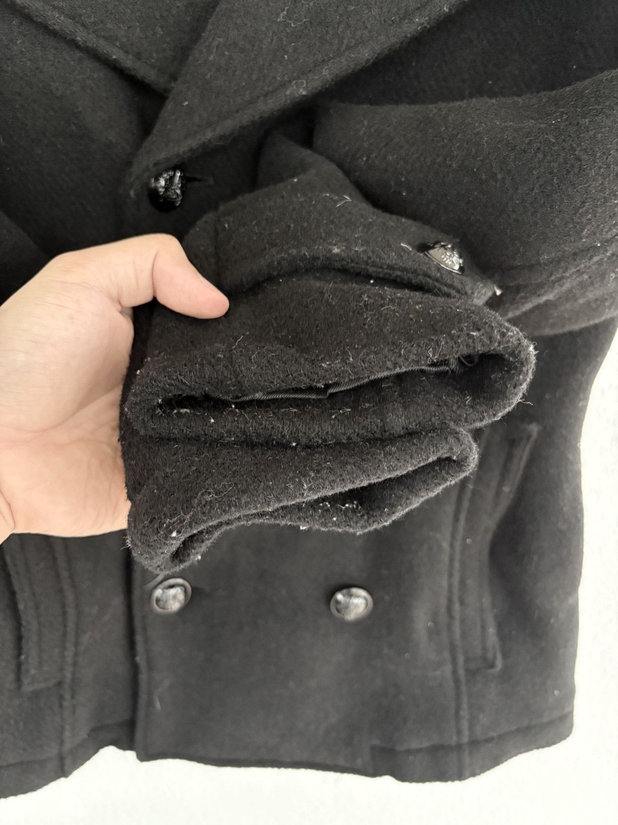 HARE Designer HARE Double Breasted Peacoat Wool Jacket Size US S / EU 44-46 / 1 - 7 Thumbnail