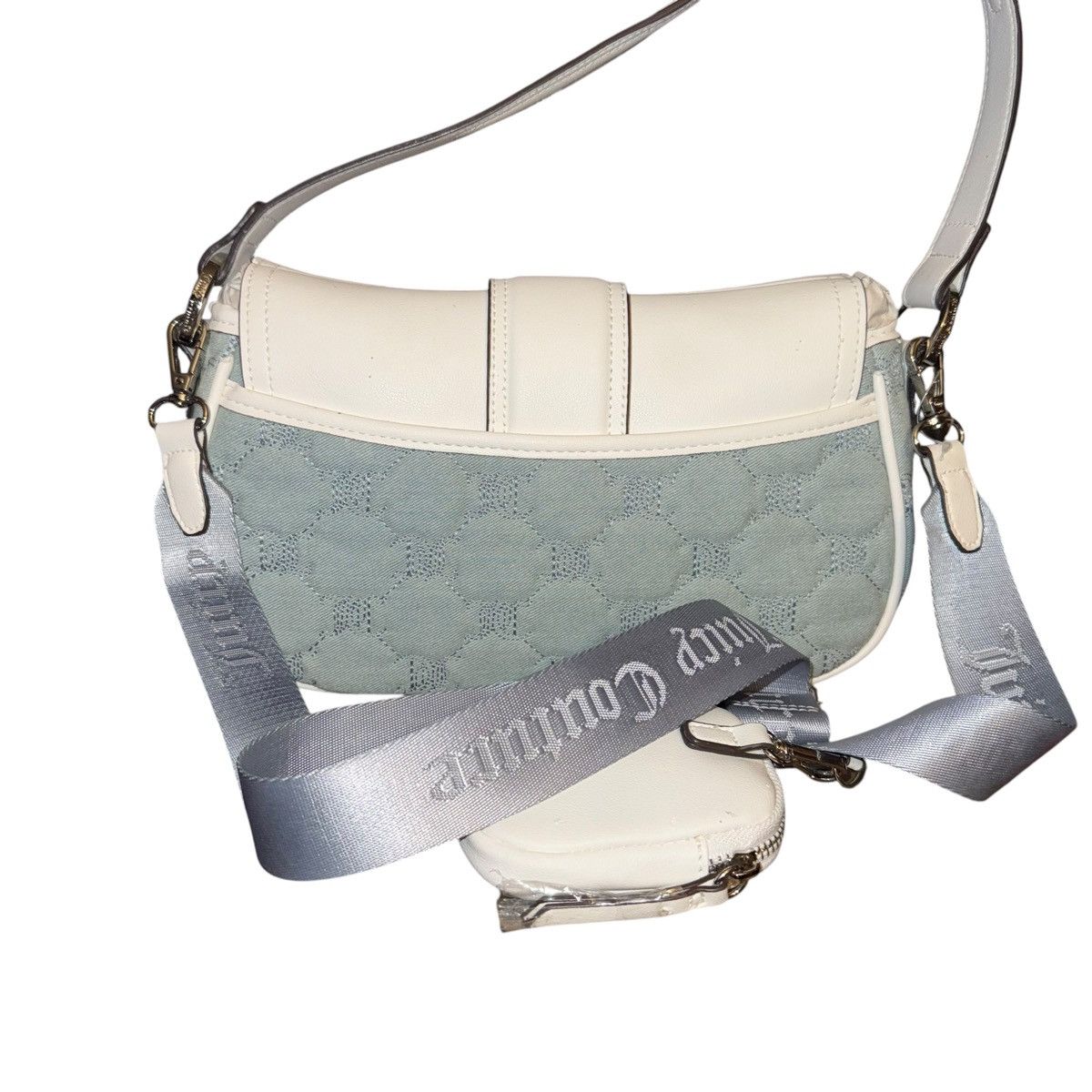 Juicy Couture Juicy Couture light wash denim Y2Cute Flap crossbodyhand bag Size ONE SIZE - 4 Thumbnail
