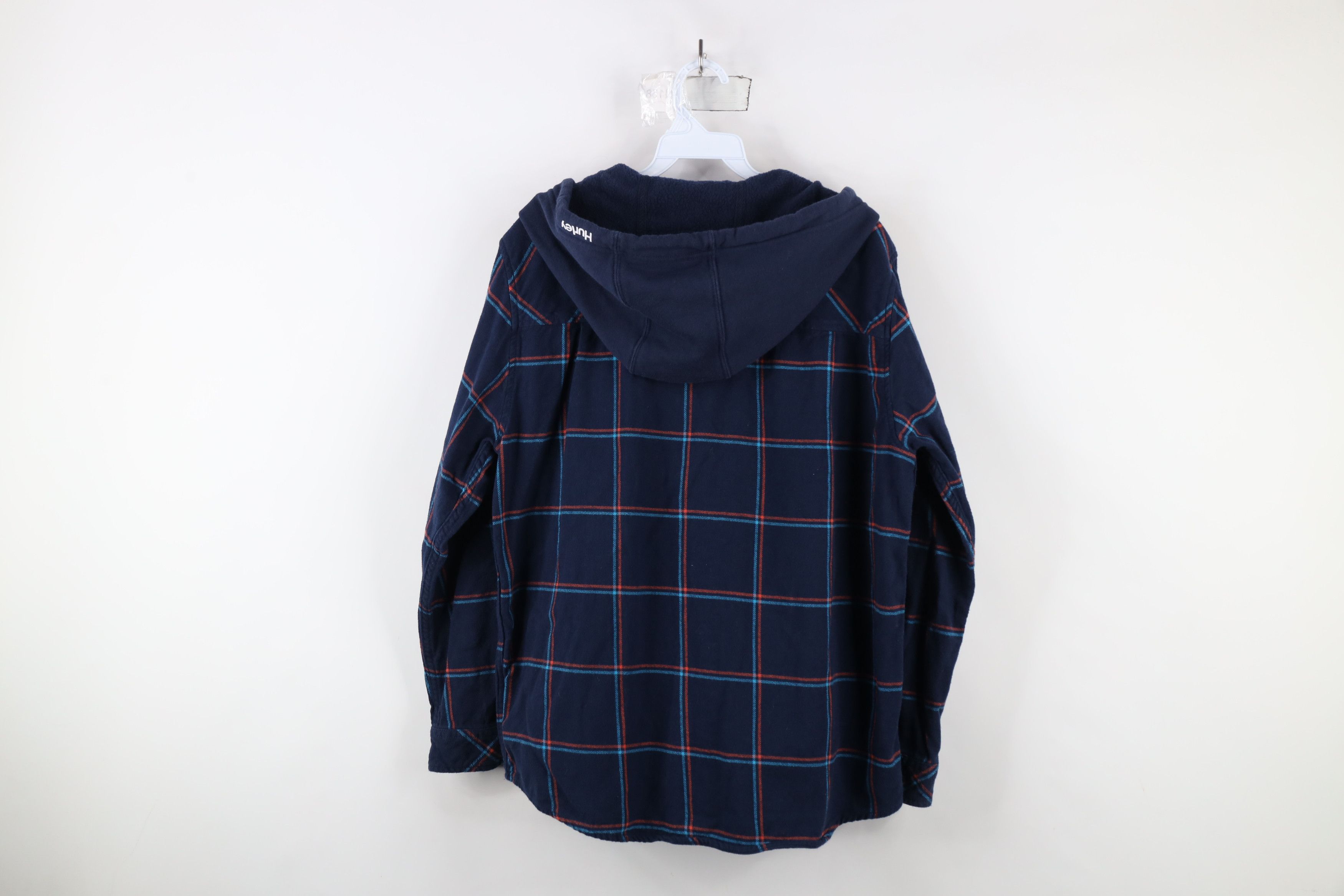 Hurley × Vintage Vintage Hurley Surfing Hooded Flannel Button Shirt Jacket Size US L / EU 52-54 / 3 - 13 Thumbnail