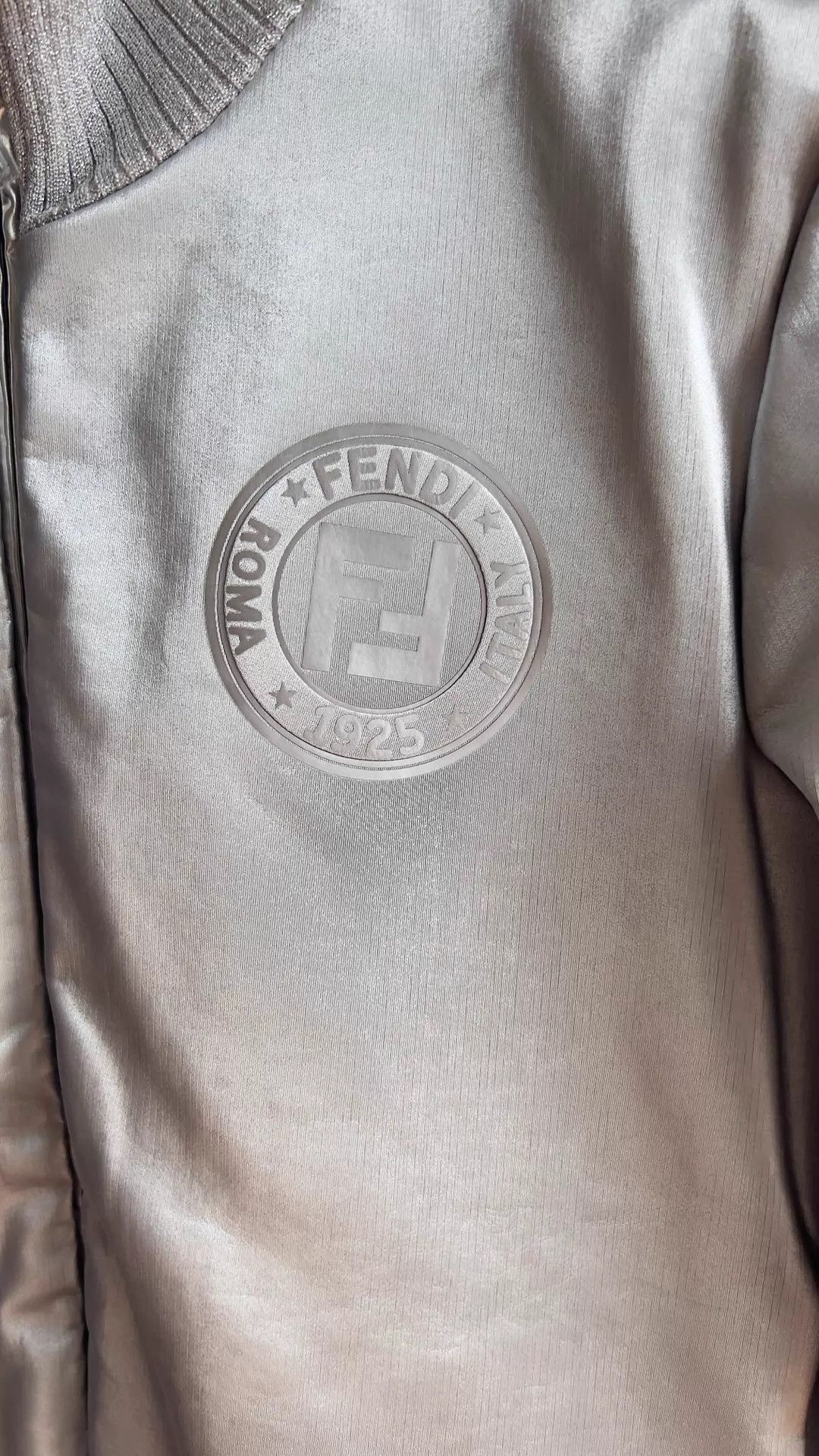 Fendi Fendi Silver Windproof Stretch Slim Jacket 40 Size S / US 4 / IT 40 - 2 Thumbnail