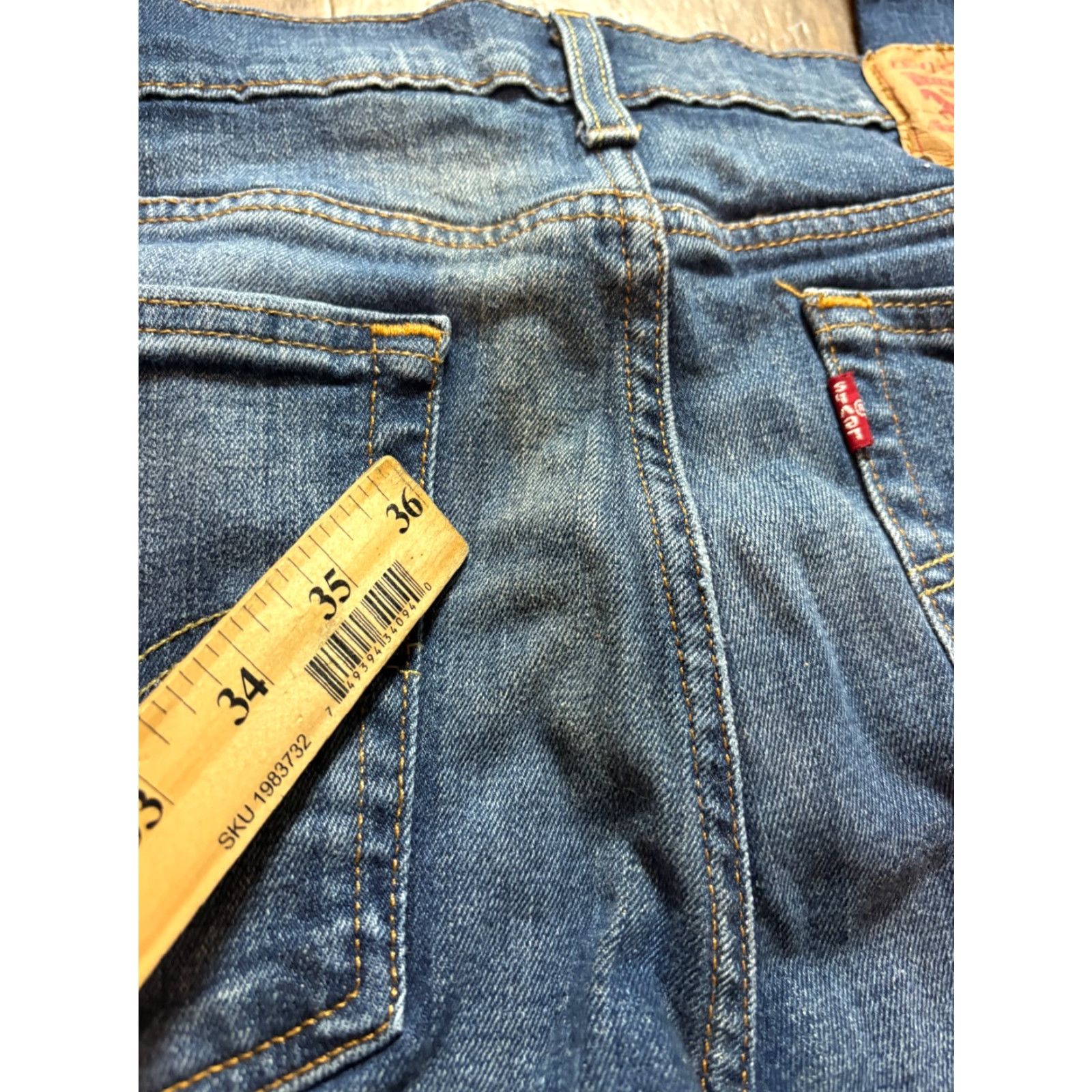 Levi's Levi's 510 W Jeans Womens 31 x 32 Denim Blue 5-Pocket Design Straight Jeans Mens? Size 24" / US 00 / IT 34 - 8 Thumbnail