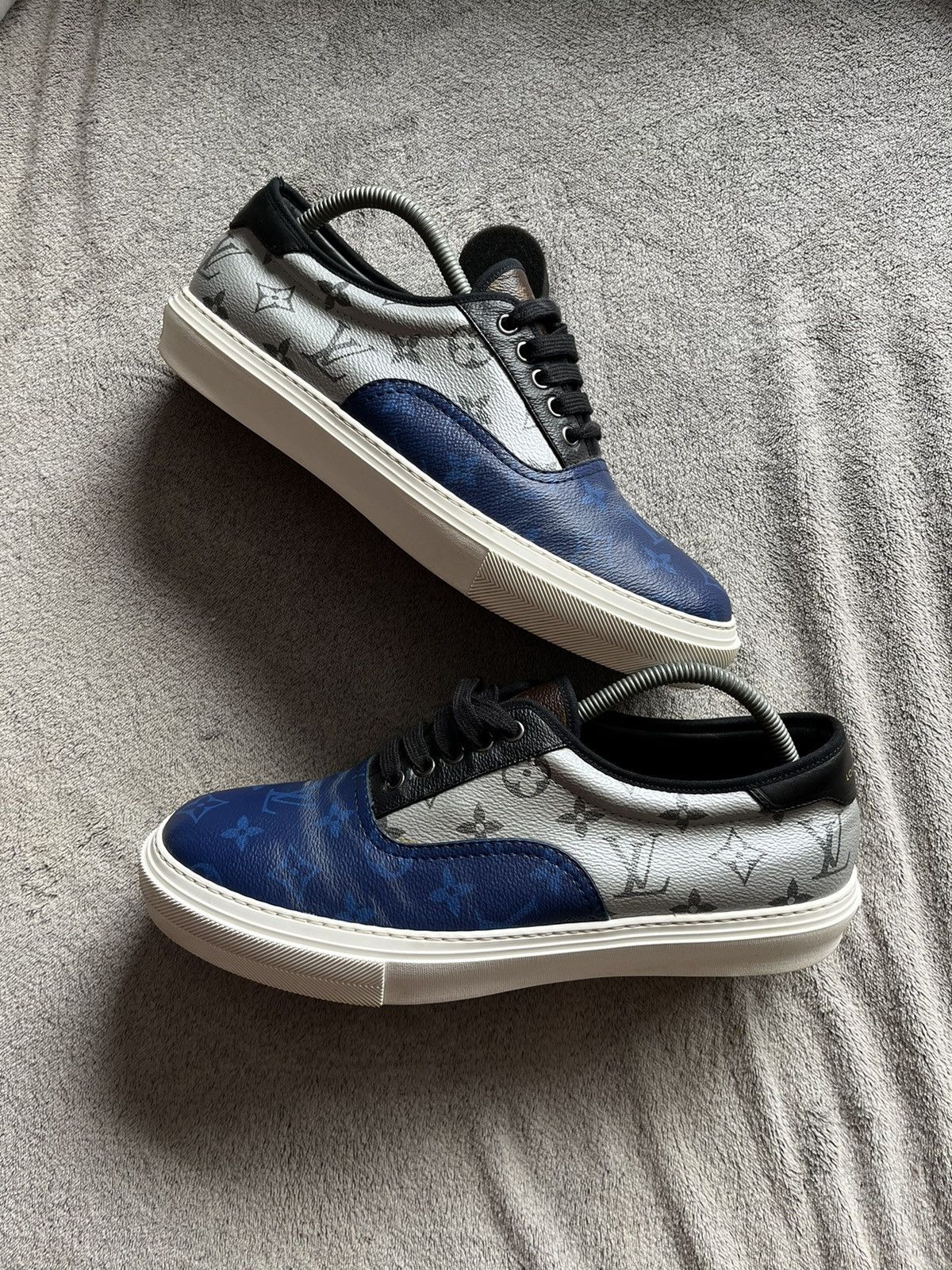 Designer × Louis Vuitton Louis Vuitton Monogram Trocadero Sneaker Low 'Blue Silver' Size US 11 / EU 44 - 2 Thumbnail