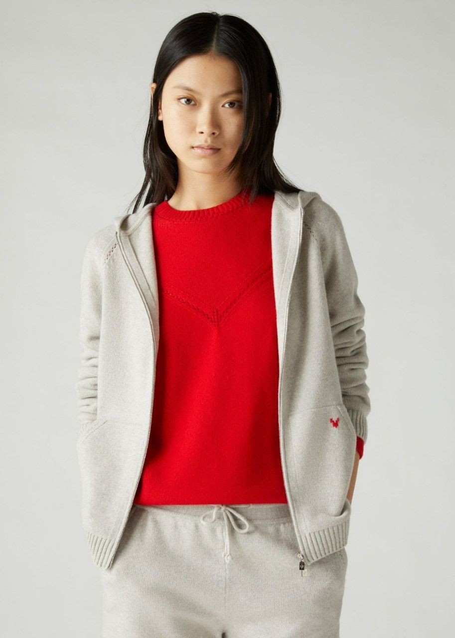 Loro Piana o1srvl11e0524 Hoodie in Silver Size S / US 4 / IT 40 - 2 Thumbnail