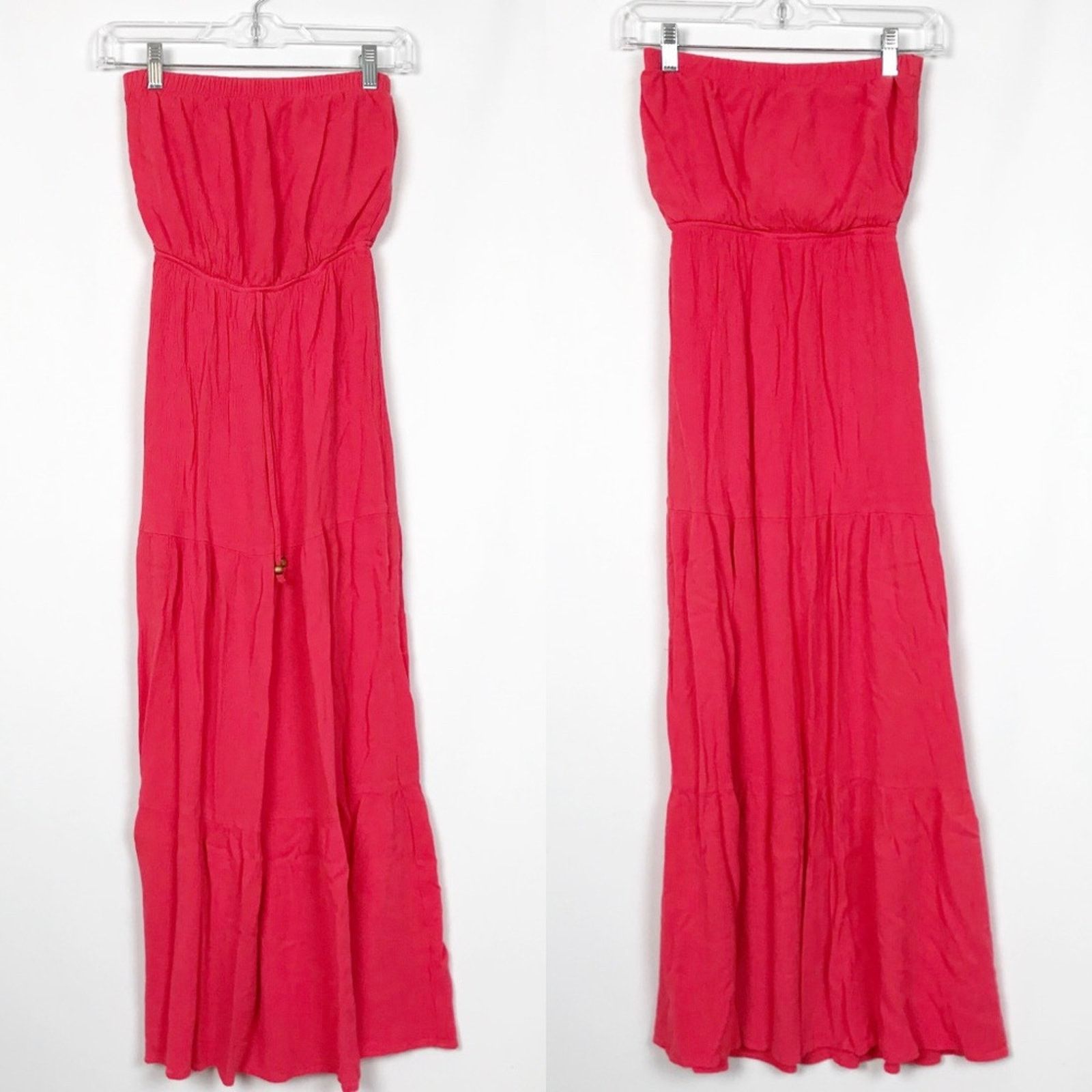 Other Socialite Pink Sleeveless Tube Top Maxi Dress Sz XS Size XS / US 0-2 / IT 36-38 - 8 Thumbnail