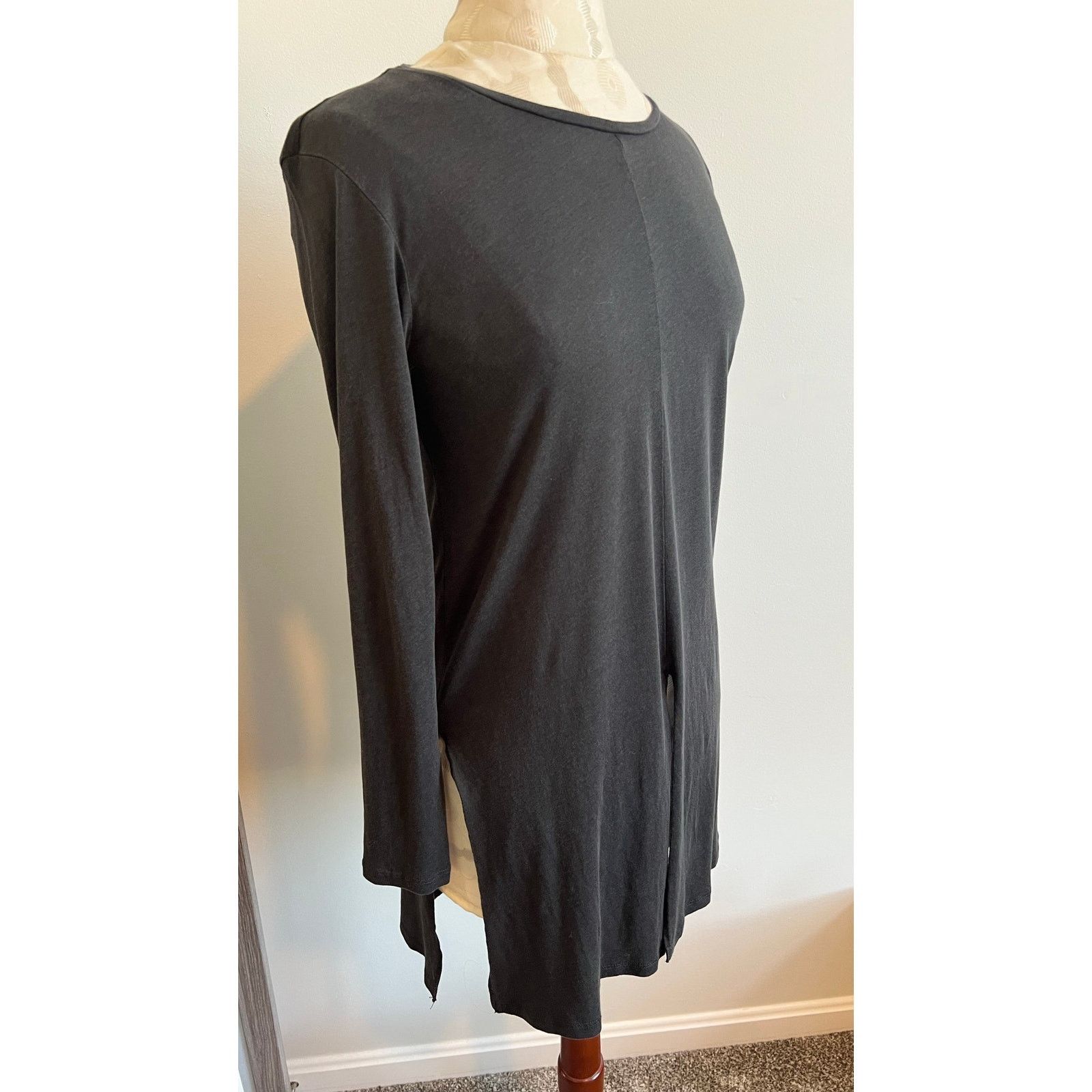 Zara Zara Women’s Long Sleeve Basic Gray Tunic Medium Size M / US 6-8 / IT 42-44 - 2 Thumbnail