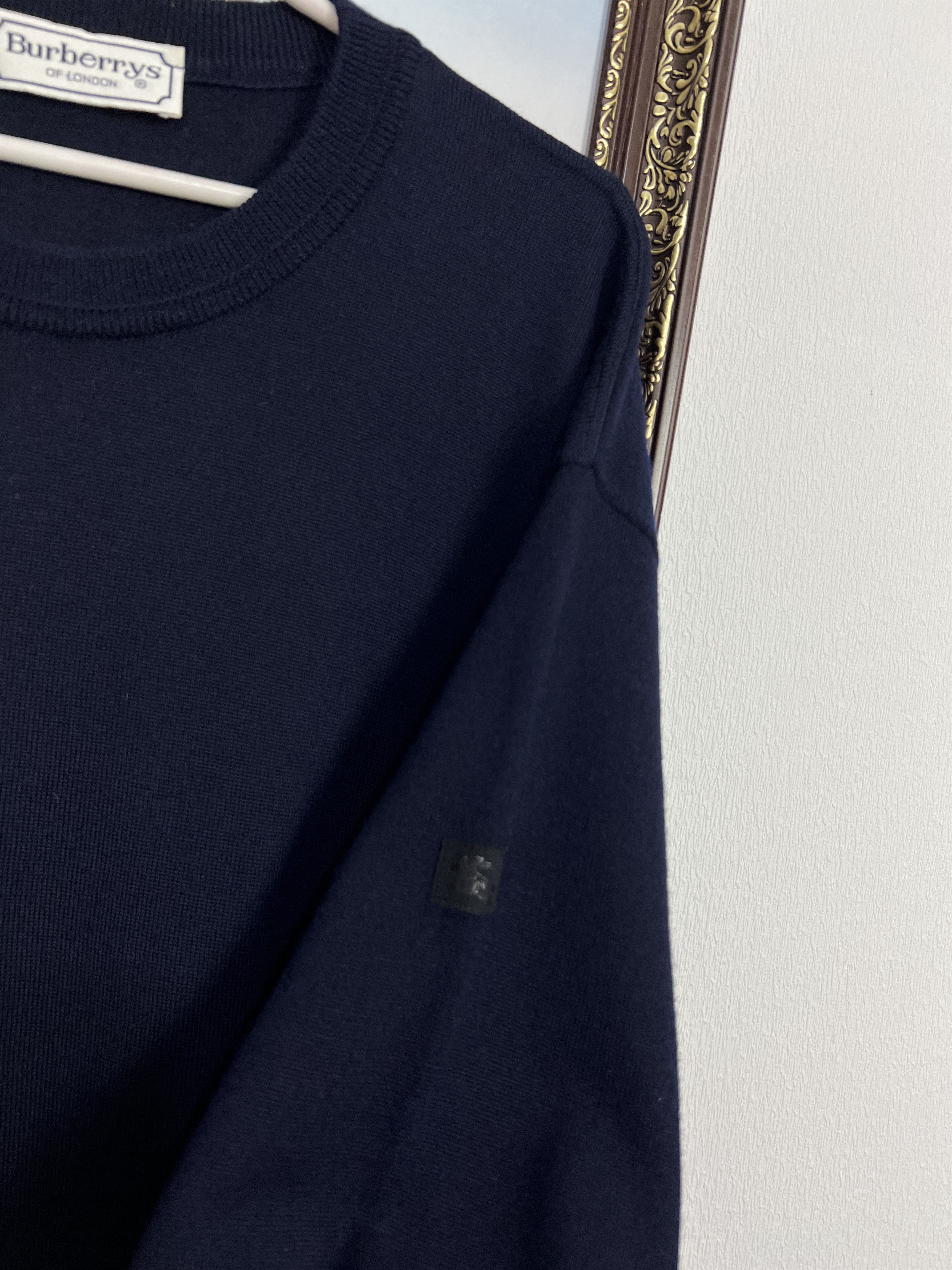 Burberry Burberrys Of London Knit Jumper Pullover Sweater Wool Size US XL / EU 56 / 4 - 4 Thumbnail