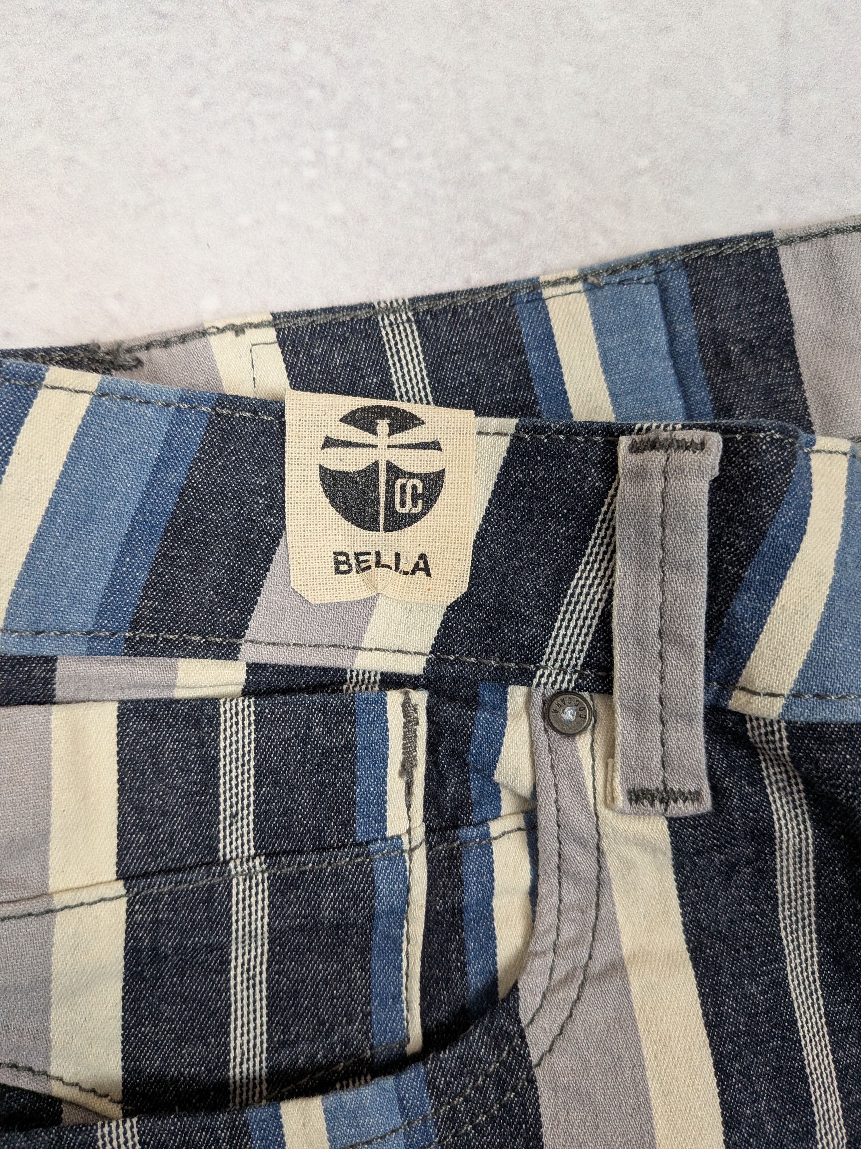 Other COCCARA Women Low Rise Skinny Stripes Jeans Handmade Size 27 Size 27" / US 4 / IT 40 - 12 Thumbnail