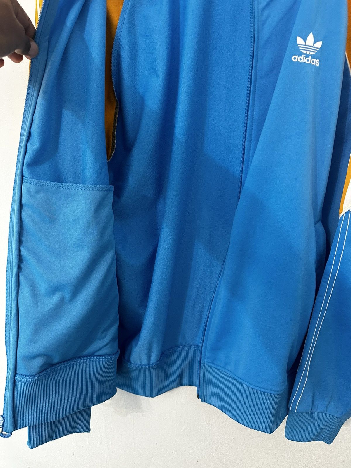 Adidas Adidas blue and yellow jacket Size US L / EU 52-54 / 3 - 7 Thumbnail