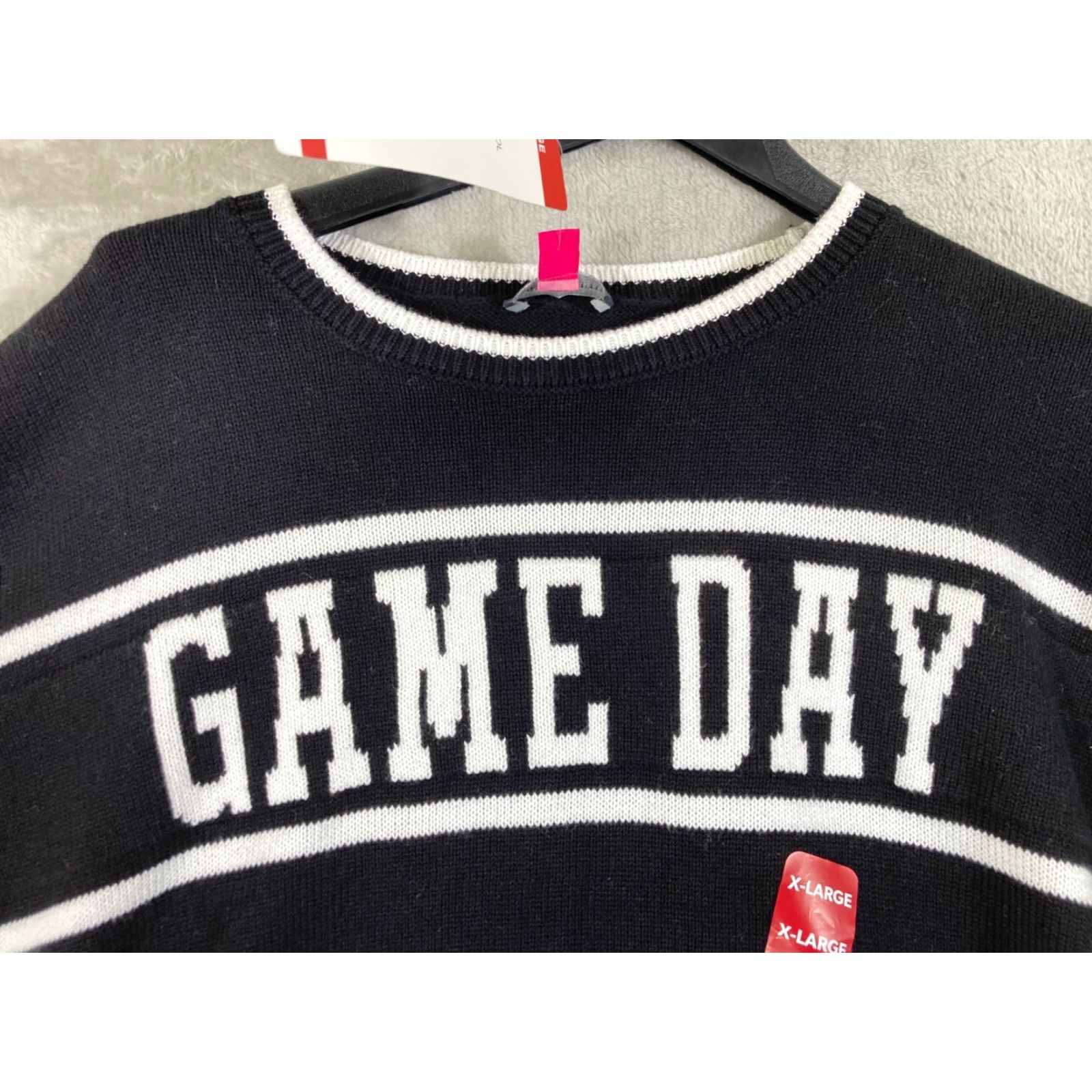 Vince Camuto Vince Camuto Pullover Sweater Womens XL Black Cotton Crew Neck NWT Long Sleeve Size XL / US 12-14 / IT 48-50 - 4 Thumbnail