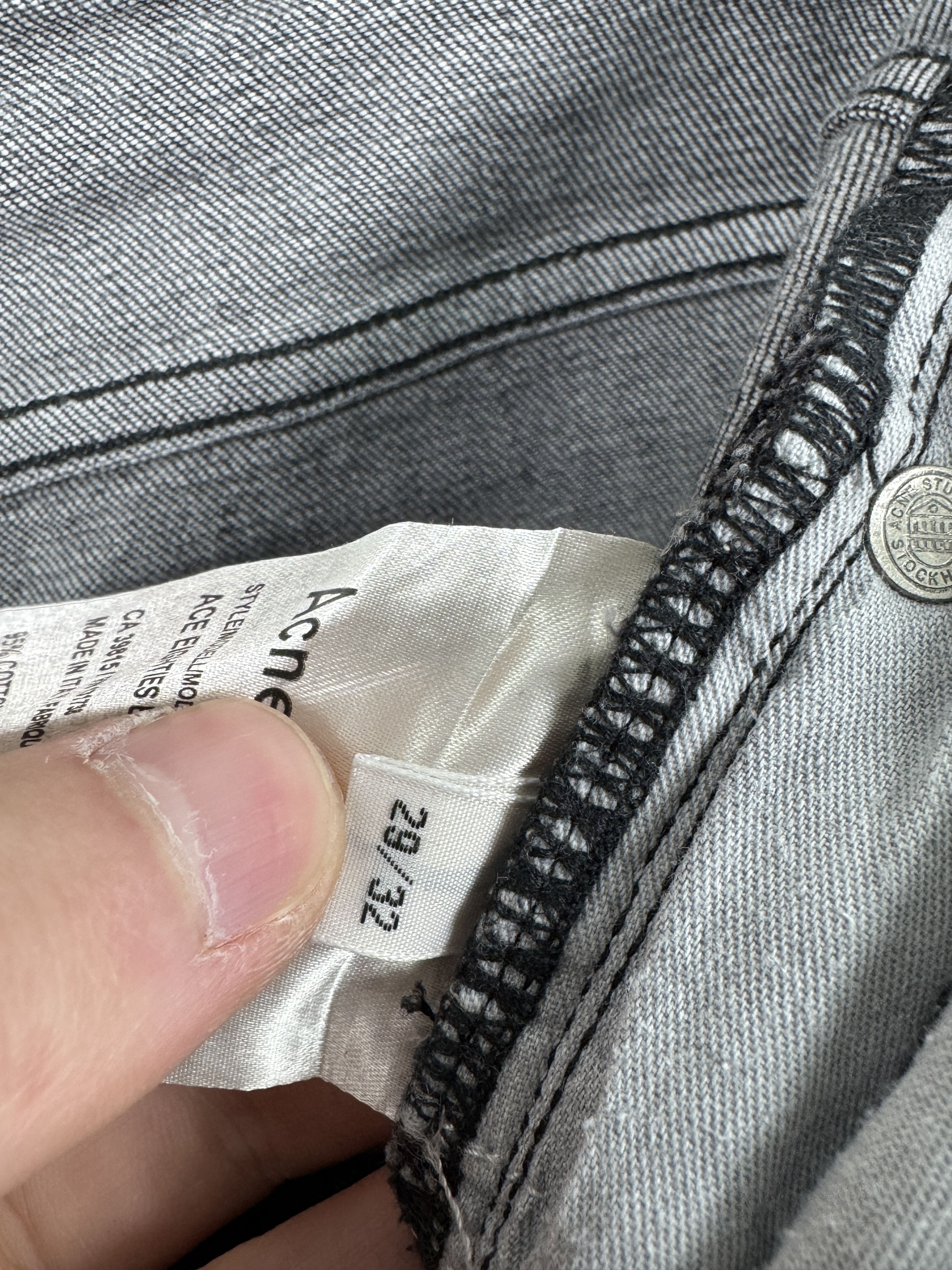 Acne Studios ACNE Studios Ace Eighties Black Denim Jeans W29 L32 Size US 29 - 12 Thumbnail