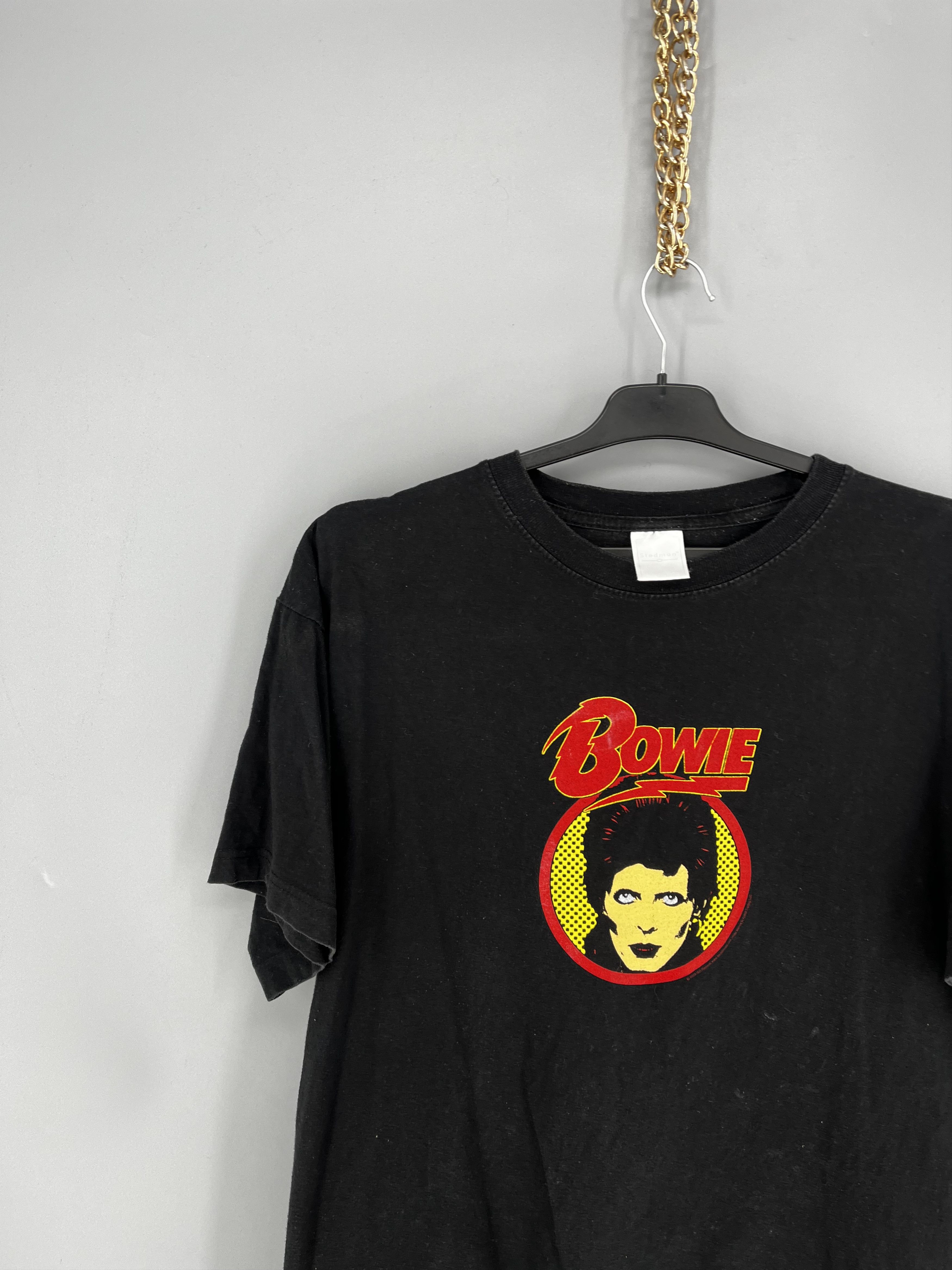 Band Tees Men’s Vintage T-Shirt Bowie 2003 Size L Rock Band Black Size US L / EU 52-54 / 3 - 4 Thumbnail