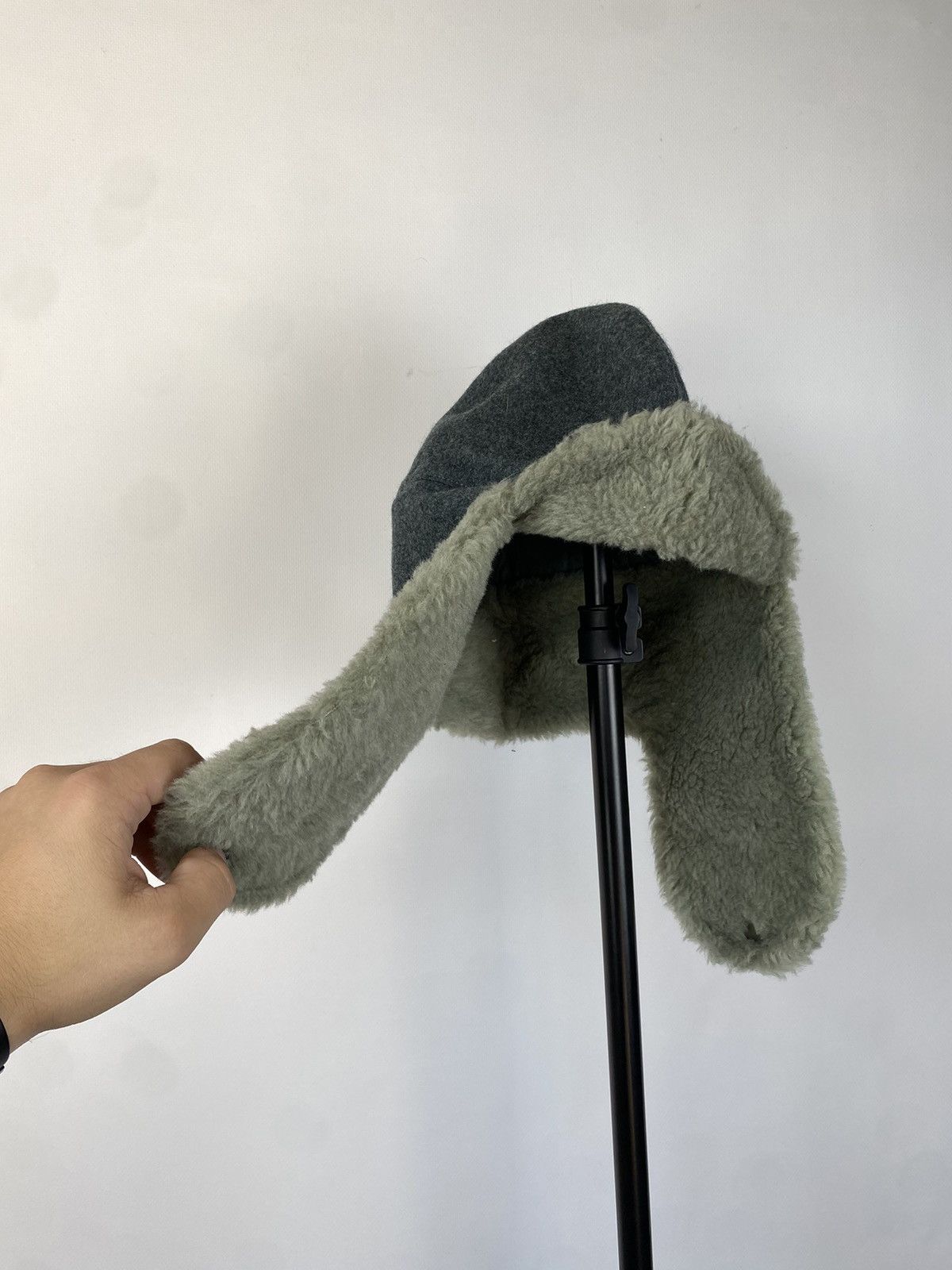 Japanese Brand × Vintage Y2K HYPE Army FUZZY MOHAIRE AVIATOR USSR USHANKA HAT bubble Size ONE SIZE - 2 Thumbnail