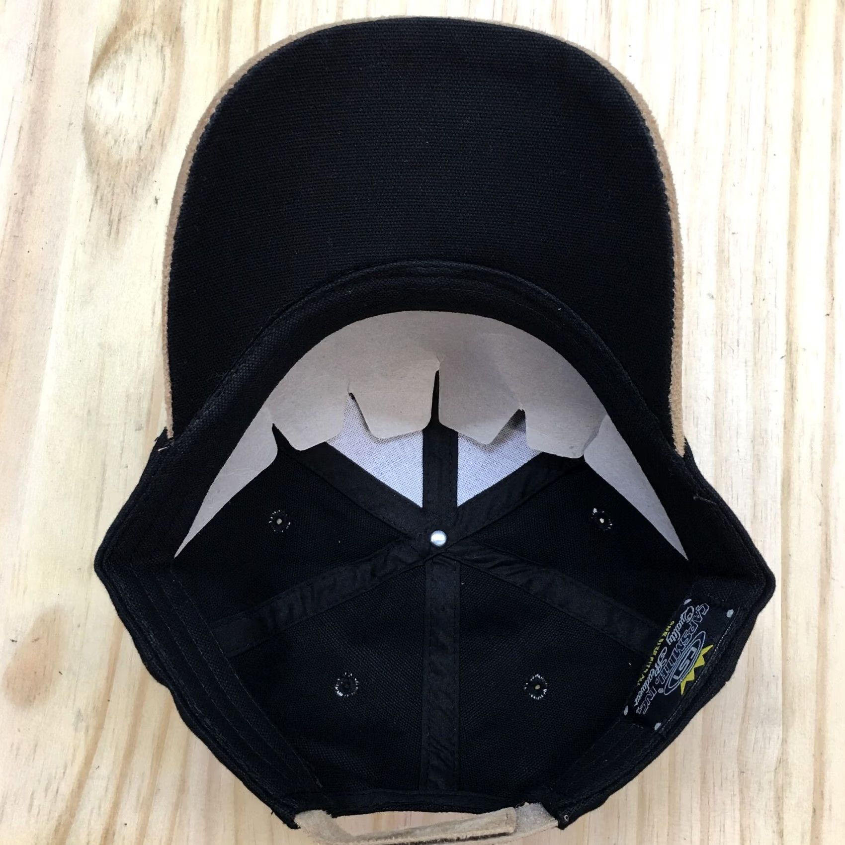 Vintage Capsmith Glory Bound Live To Ride Biker Baseball Cap Hat Mens OS Black Beige Embrodered Size ONE SIZE - 7 Thumbnail