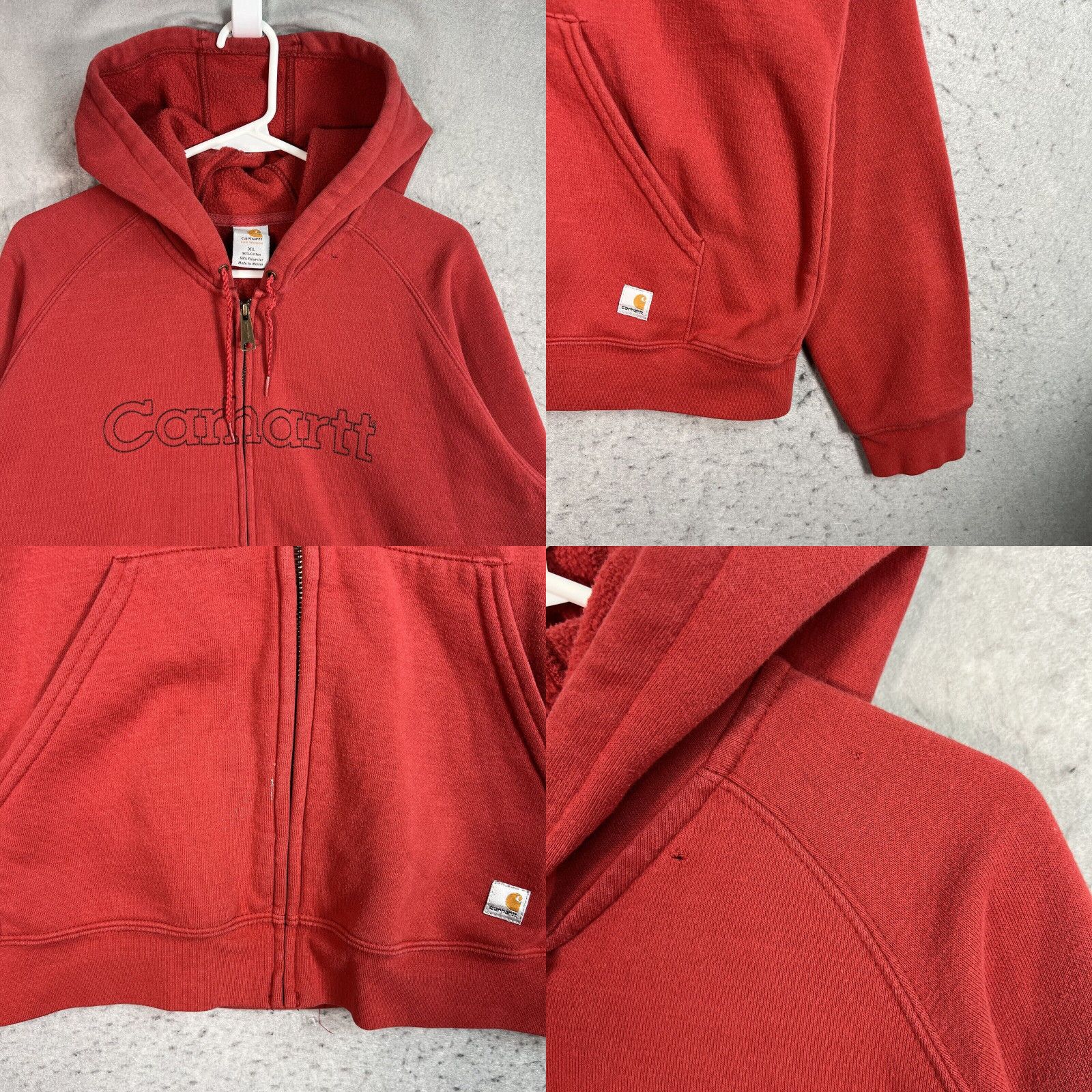 Maroon carhartt sweatshirt best sale