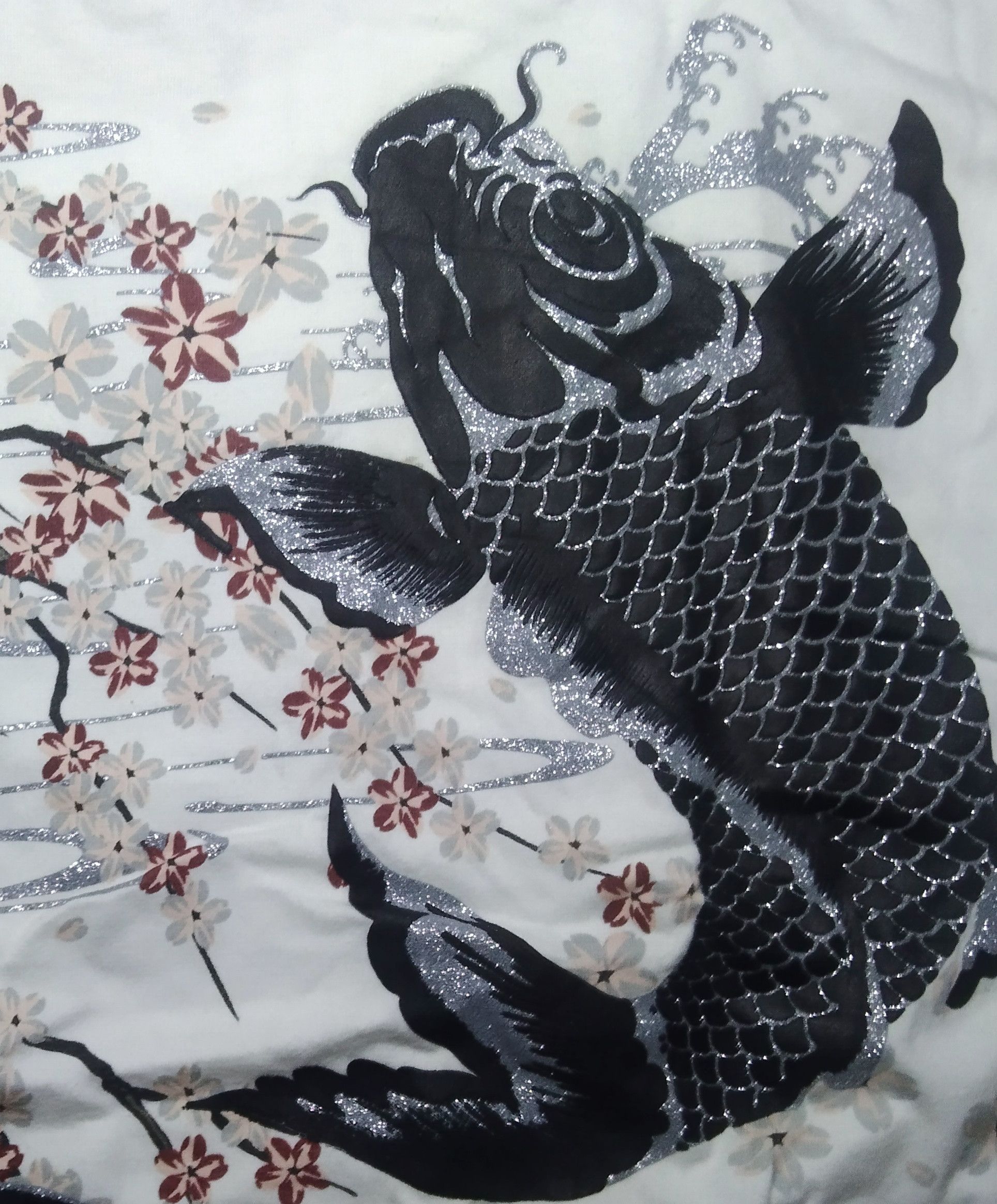 Japanese Brand Japanese culture koi fish OVP sukajan souvenir tee Size US M / EU 48-50 / 2 - 12 Thumbnail