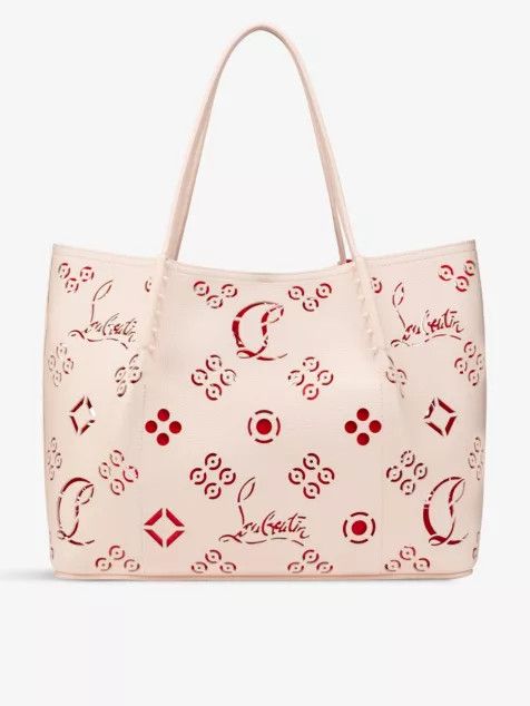 Christian Louboutin o1s1wg110125 Size:OS/Leather Tote Bag in White Size ONE SIZE - 1 Thumbnail