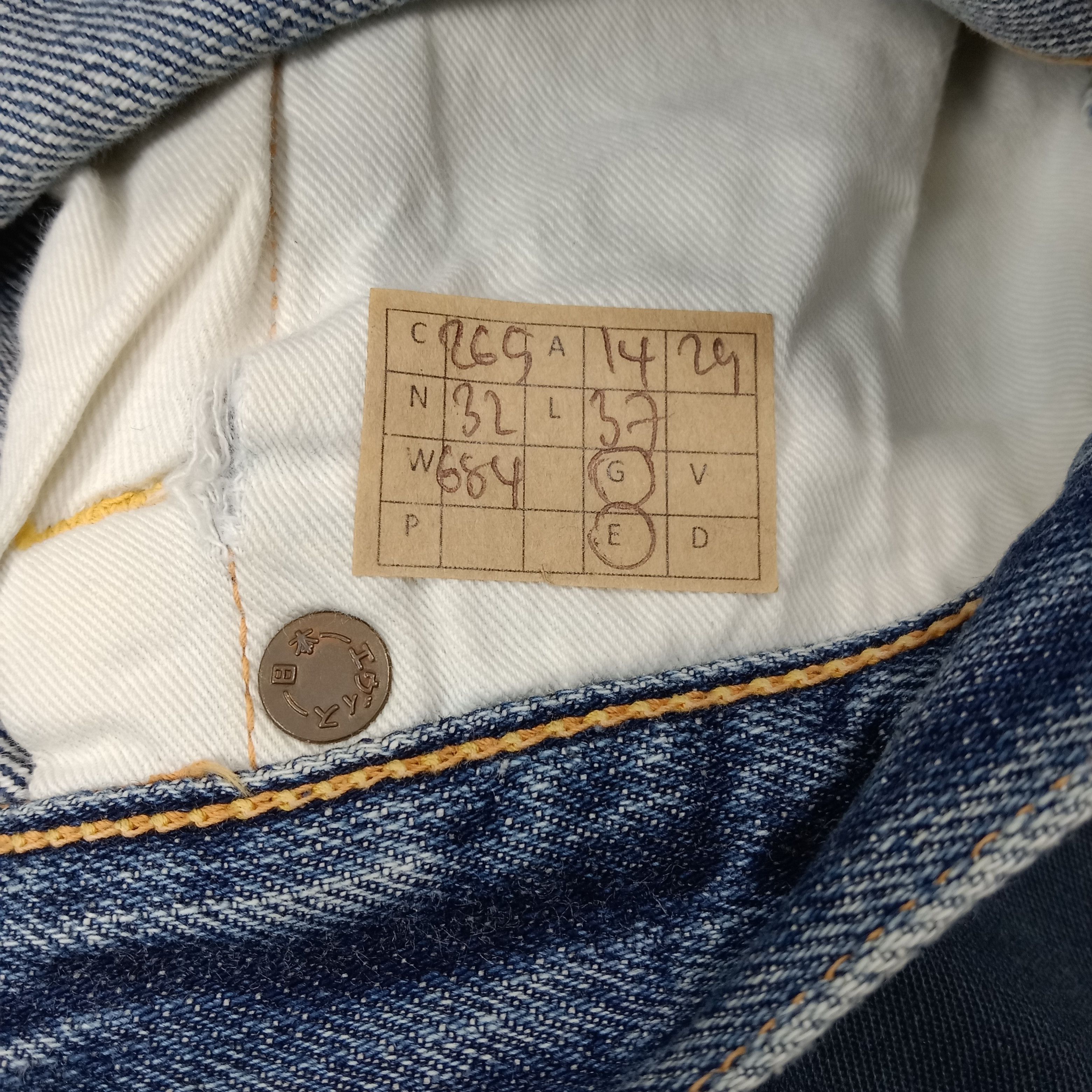 Evisu Evisu Selvedge Japanese Daicock Custom Denim Jeans C265N32 Size US 27 - 17 Thumbnail
