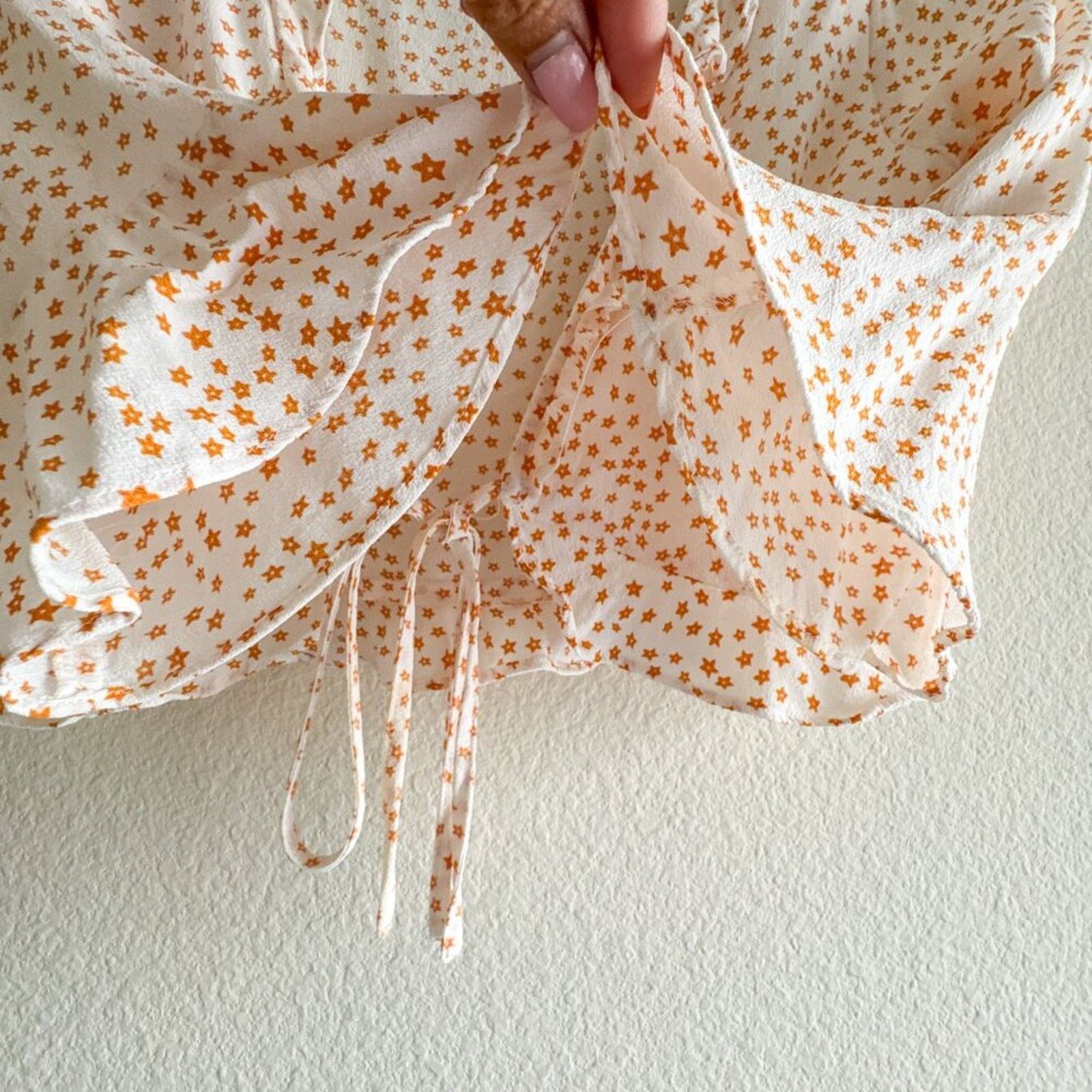 For Love & Lemons For Love and Lemons Cropped Aurora tie top Orange Small Size S / US 4 / IT 40 - 5 Thumbnail