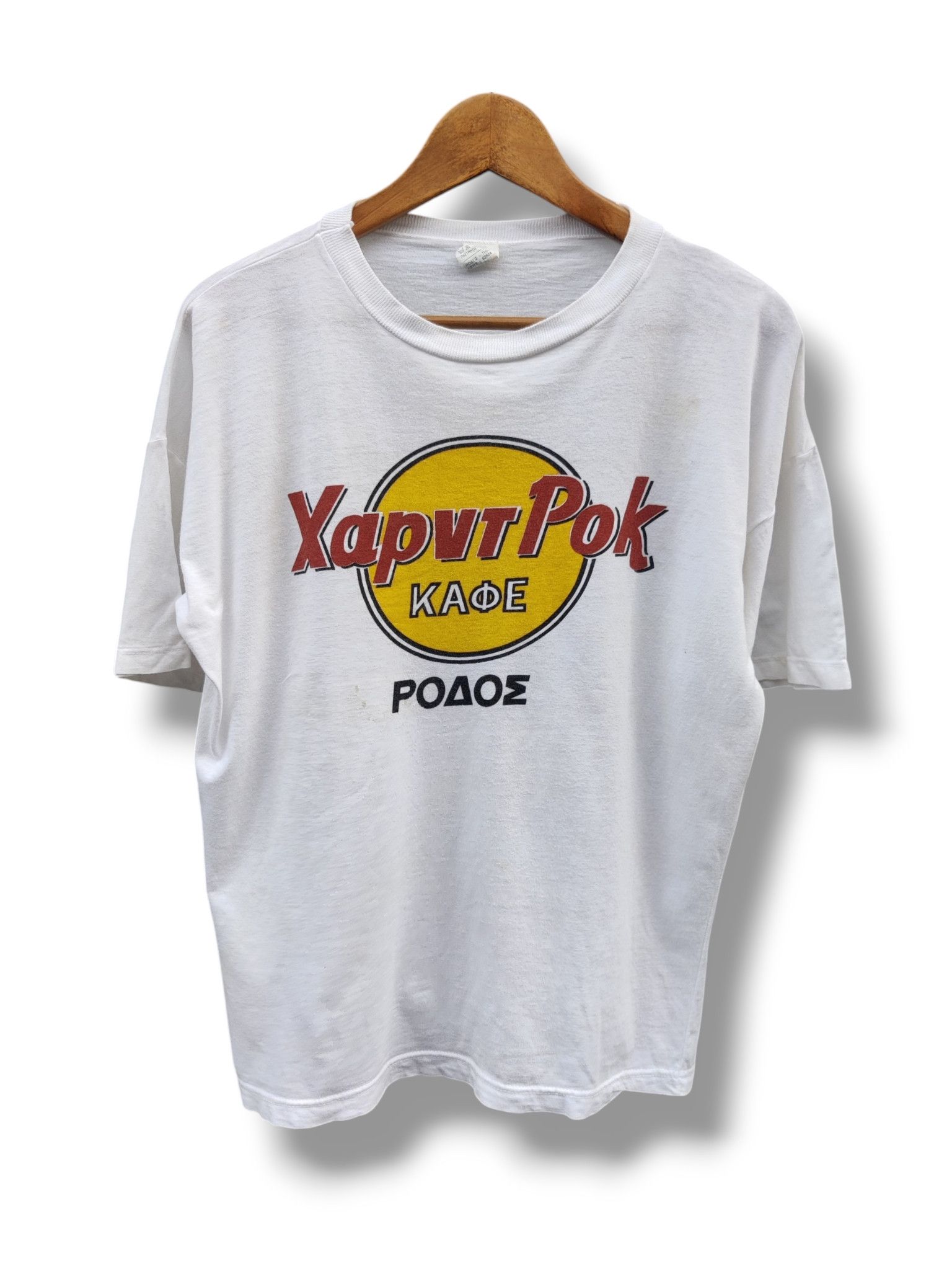 Hard Rock Cafe Vintage Rare Hard Rock Cafe Rhodes Greece Boxy Shirt Size US M / EU 48-50 / 2 - 1 Thumbnail