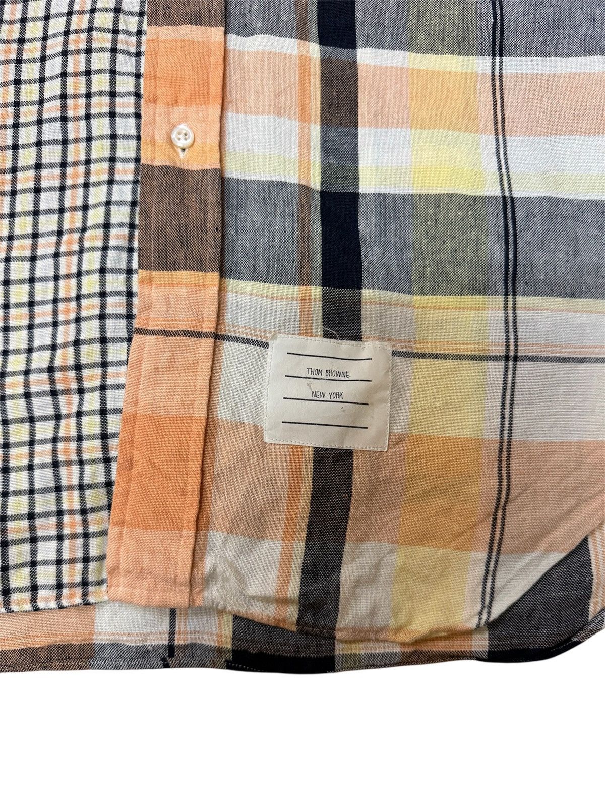 Thom Browne Thom Browne Colourblock Plaid button up Shirt Size US L / EU 52-54 / 3 - 5 Thumbnail