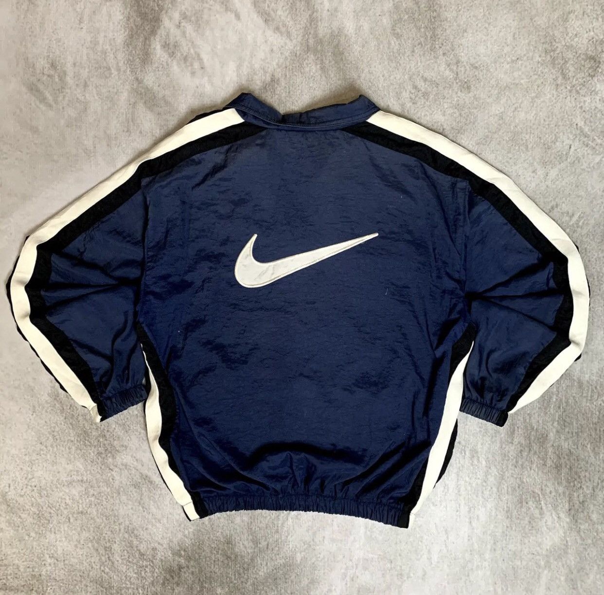 Kith × Nike Kith X Nike Big Swoosh Quarter Zip Jacket | Grailed