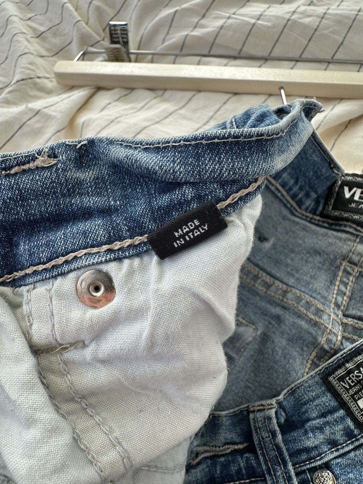 Versace Versace Jeans Couture Vintage Blue Stretch Denim Size 27" / US 4 / IT 40 - 10 Thumbnail