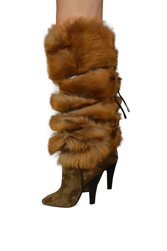 Saint Laurent Paris o1bcso1str0125 Jokull Boots In Suede in Brown Size US 6 / IT 36 - 3 Thumbnail