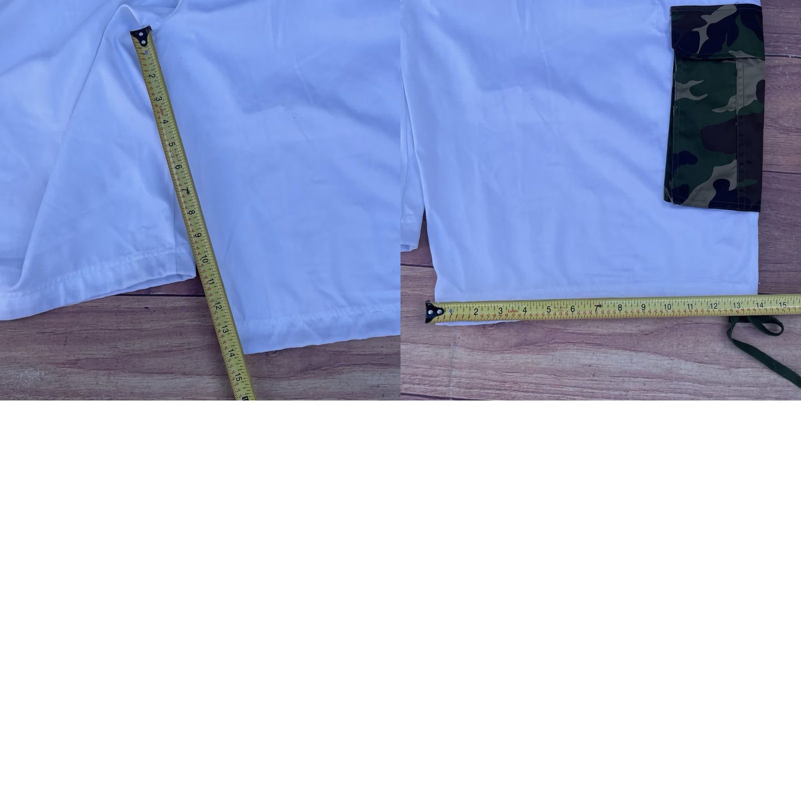 Vintage VINTAGE Raw Blue Camouflage Shirt + Shorts Hip Hop Set Streetwear AF1 Y2K Sz 3XL Size US XXL / EU 58 / 5 - 11 Thumbnail