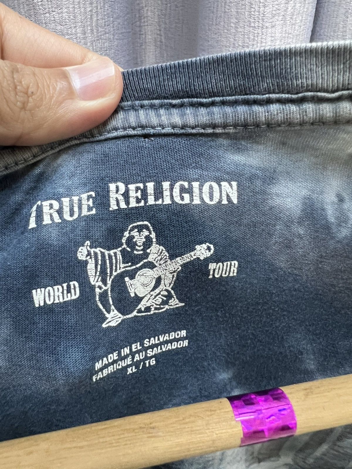 True Religion VINTAGE THRASHED Y2K True Religion Tie Dye Big Logo Tee Size US XL / EU 56 / 4 - 6 Thumbnail