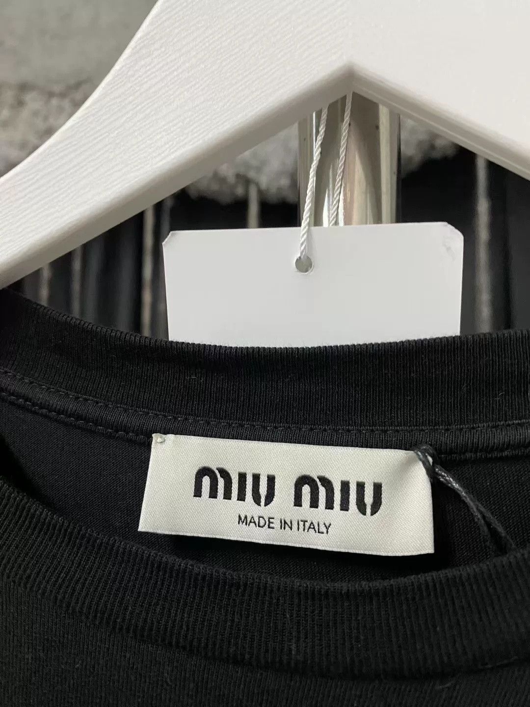 Miu Miu Miu Miu Black Red Logo Heart Long Sleeve Size US 26 / EU 42 - 5 Thumbnail
