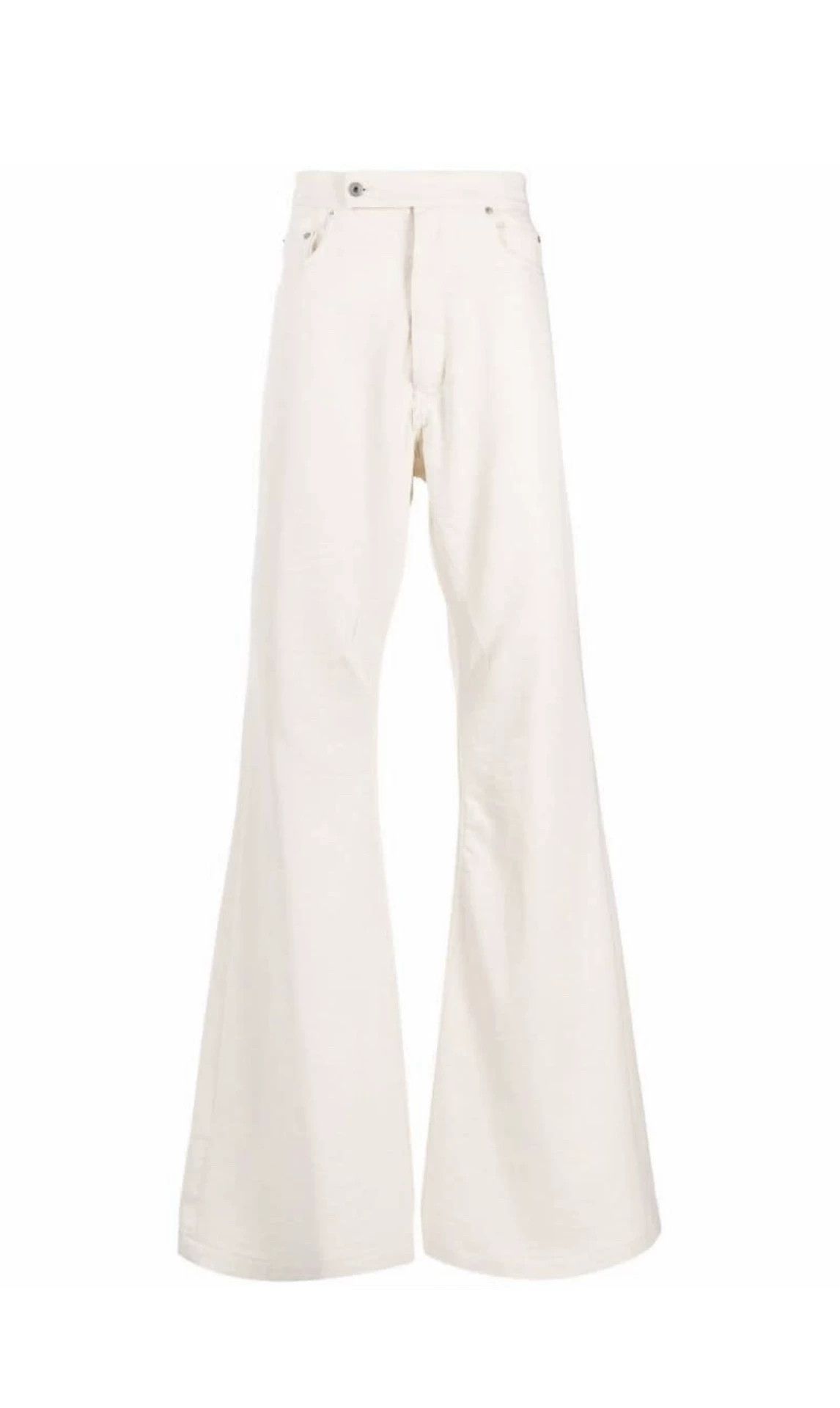Rick Owens Rick Owens Beige Giant Flare Jeans 32 New Last One Size US 32 / EU 48 - 1 Thumbnail