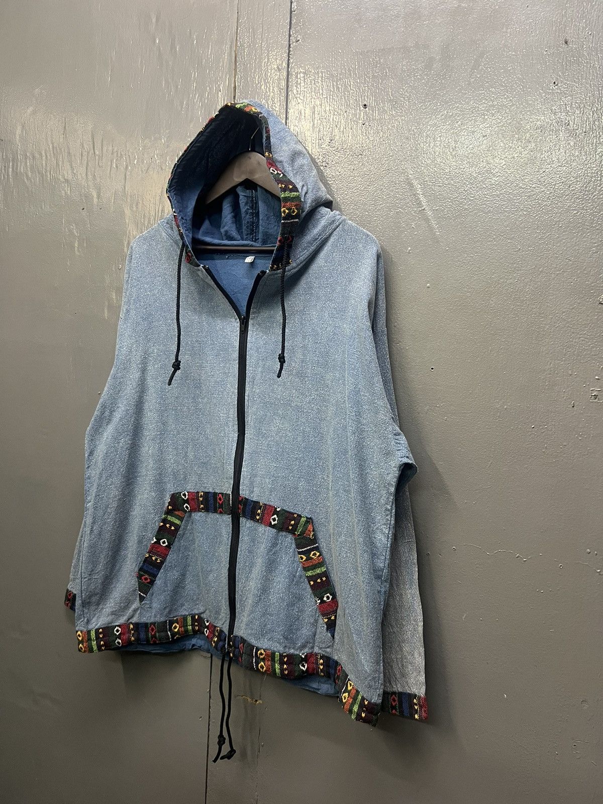 Japanese Brand Vintage Native Cotton Zipper Hoodie Size US XL / EU 56 / 4 - 2 Thumbnail