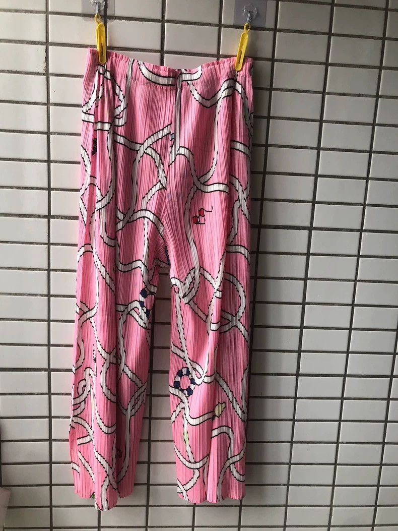 Issey Miyake issey miyake size:2 Pink wave pants Size 42" / US 20 - 4 Thumbnail