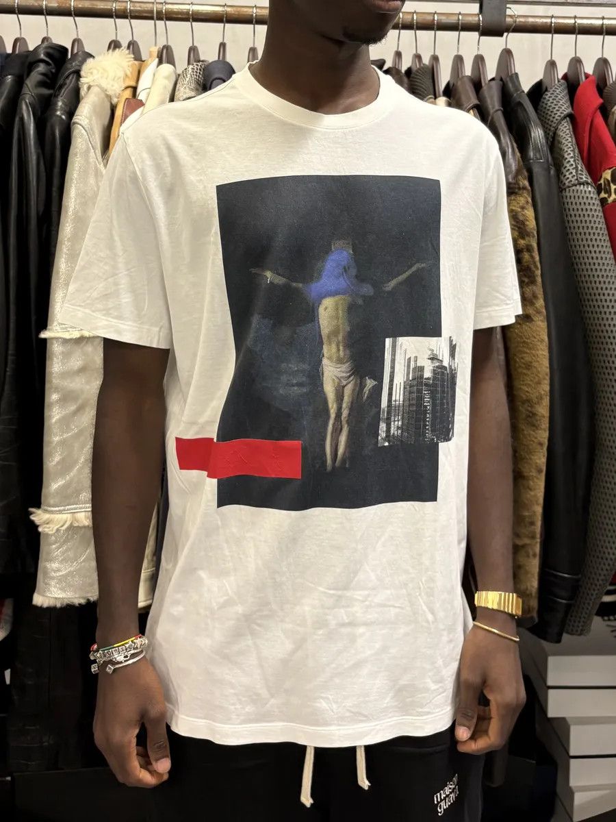 Givenchy SS2013 Givenchy Jesus Modern Art White T-Shirt by Riccardo Tisci Size US S / EU 44-46 / 1 - 2 Thumbnail